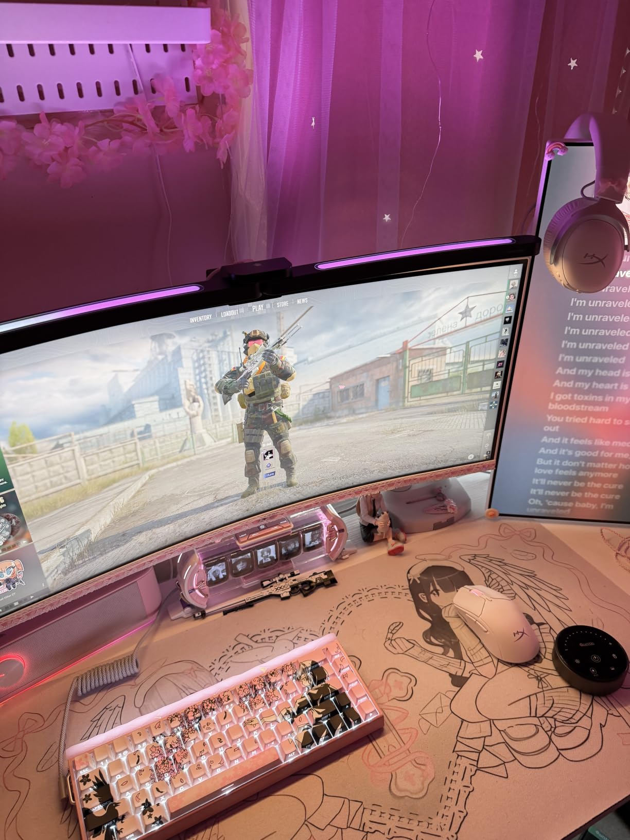 Quntis Curved Monitor Light Bar 15 RGB Backlight for 34
