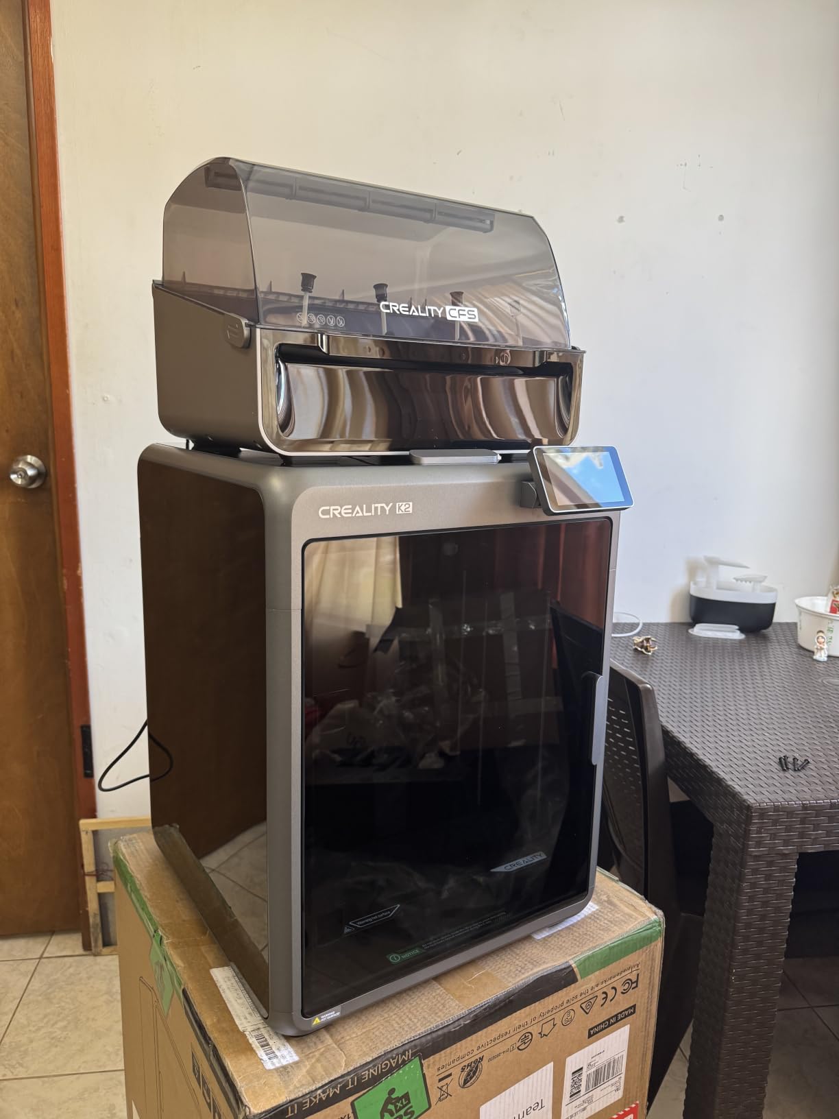 Official Creality K2 Combo 3D Printer Multicolor 3D Printers with CFS | 600mm/s Printing Speed 300°C Direct Drive Extruder Auto Leveling Chamber AI Camera, Printing Size 10.24x10.24x10.24 inch customer photo 2