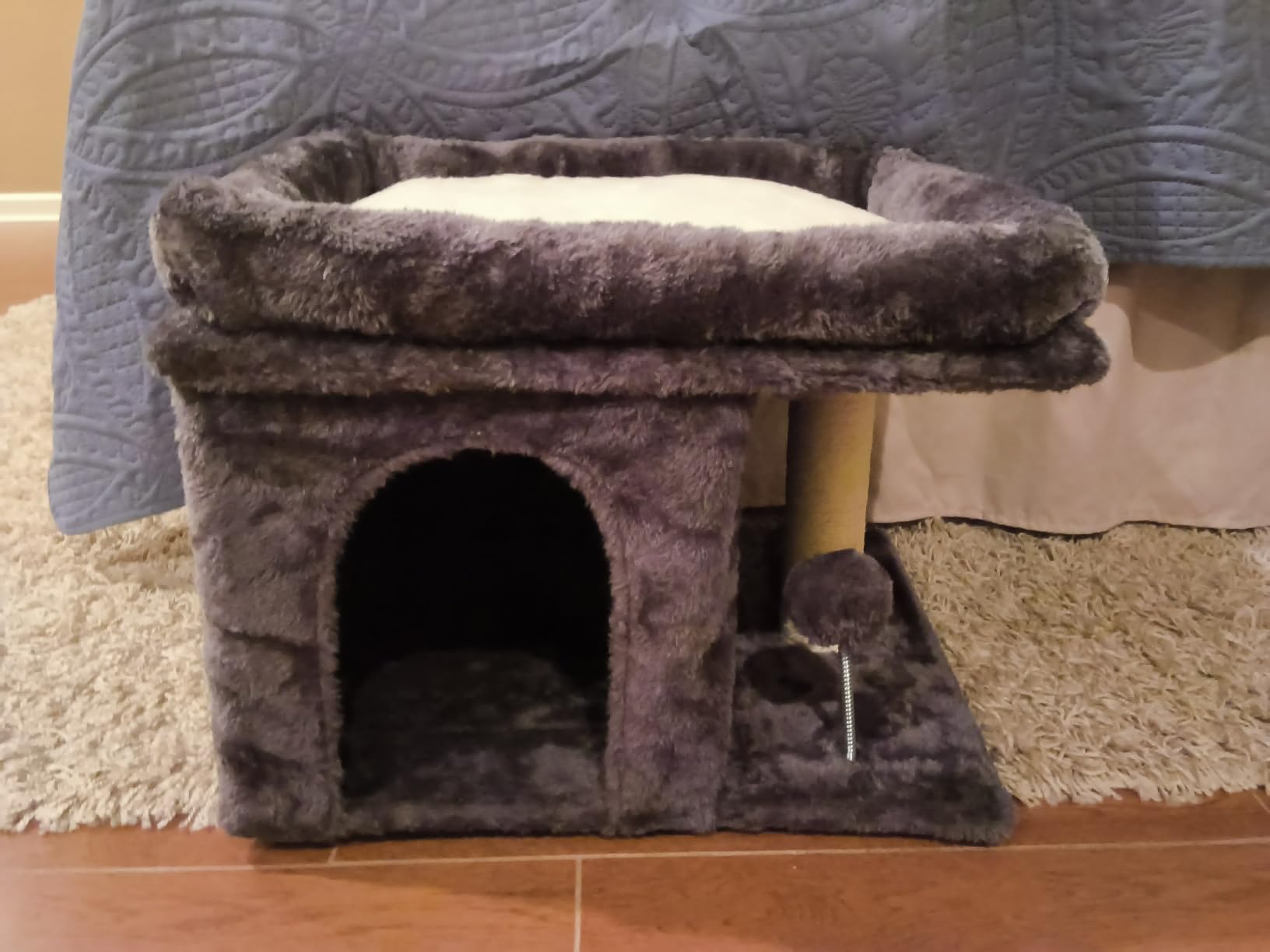 Aechonow XL Cat Tree Tower for Large Adult Cats 20 lbs+, 23x15.7 Perch Bed customer photo 2