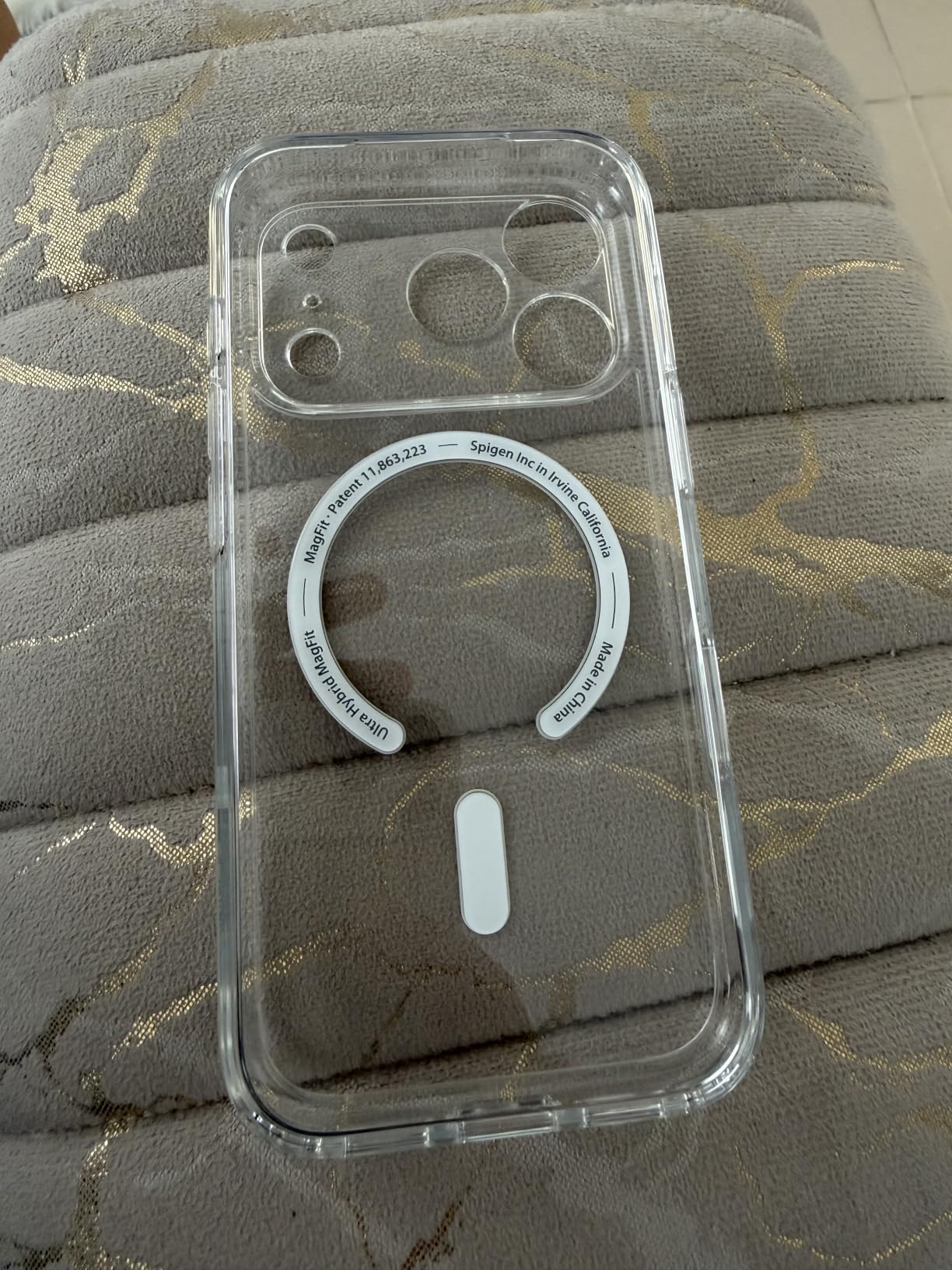 Spigen for iPhone 17 Case, Ultra Hybrid MagFit [TPU Covered Camera Control] [Anti-Yellowing] [Compatible with Magsafe] - Clear customer photo 1