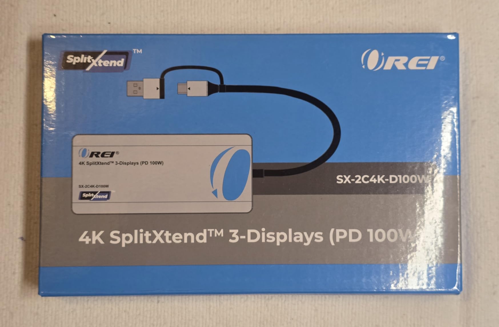 OREI DisplayLink Triple Monitor Docking Station – 4K@60Hz with 100W PD customer photo 1