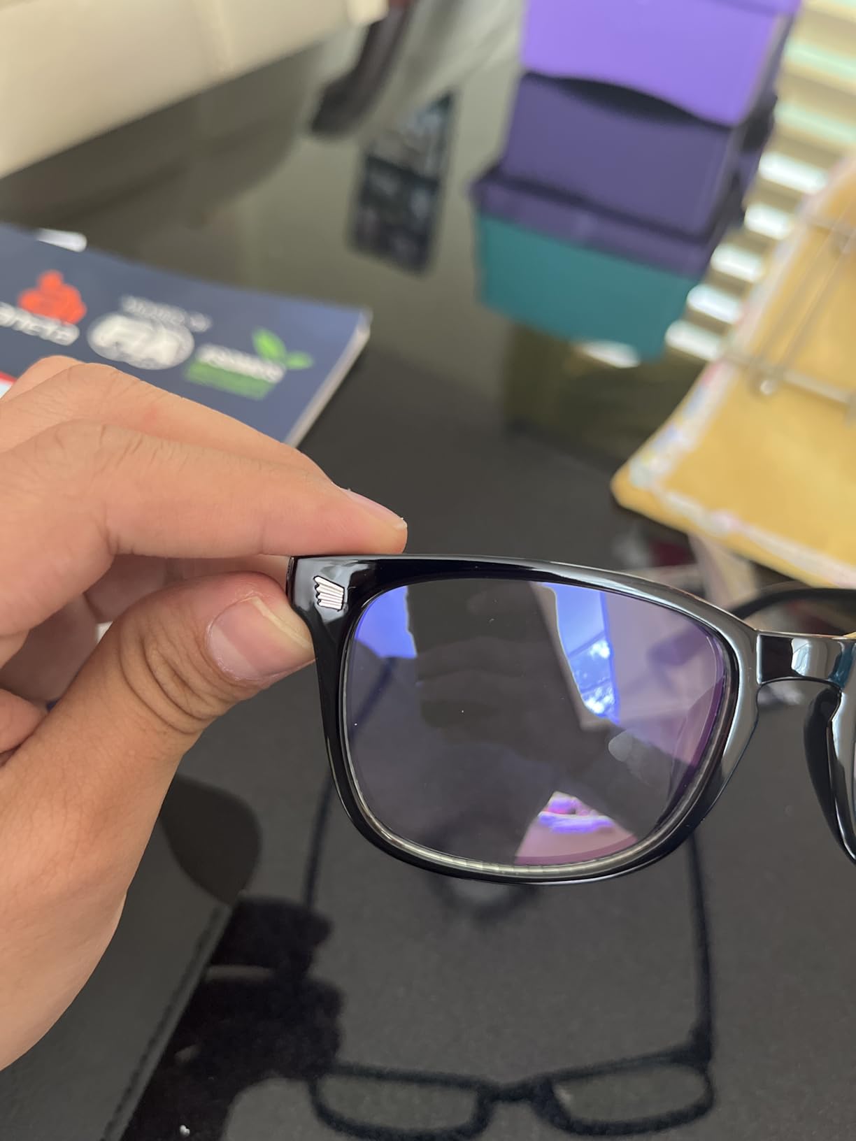 livho High Tech Blue Light Blocking Gaming Glasses - Red Lenses | Computer Glasses, Advanced Blue Light Blocking, Screen Fatigue Protection, UV Protection customer photo 2