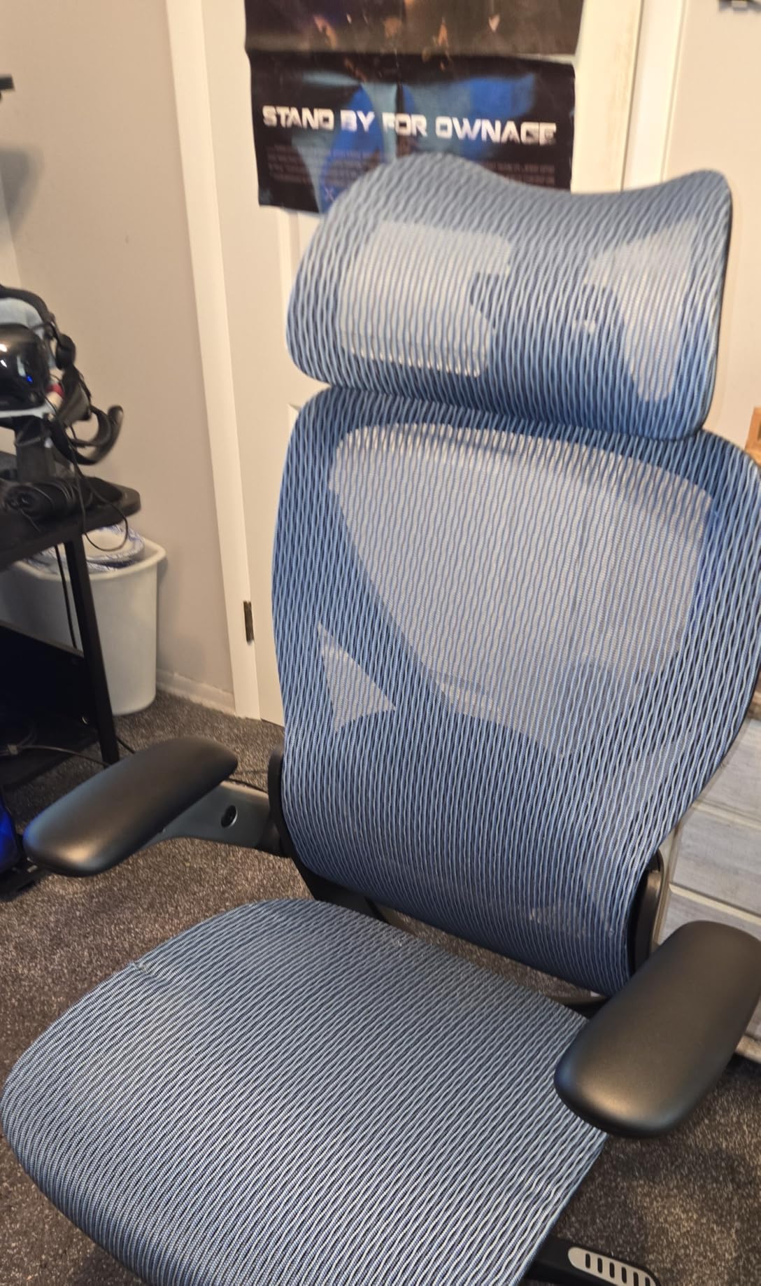 ELABEST X100 Ergonomic Mesh Office Chair with Footrest, Big and Tall Home Desk Chair with 5D Flip-Up Arms, Adjustable 3D Lumbar Support, Gaming & Executive Computer Chair (Foggy Morning) customer photo 1