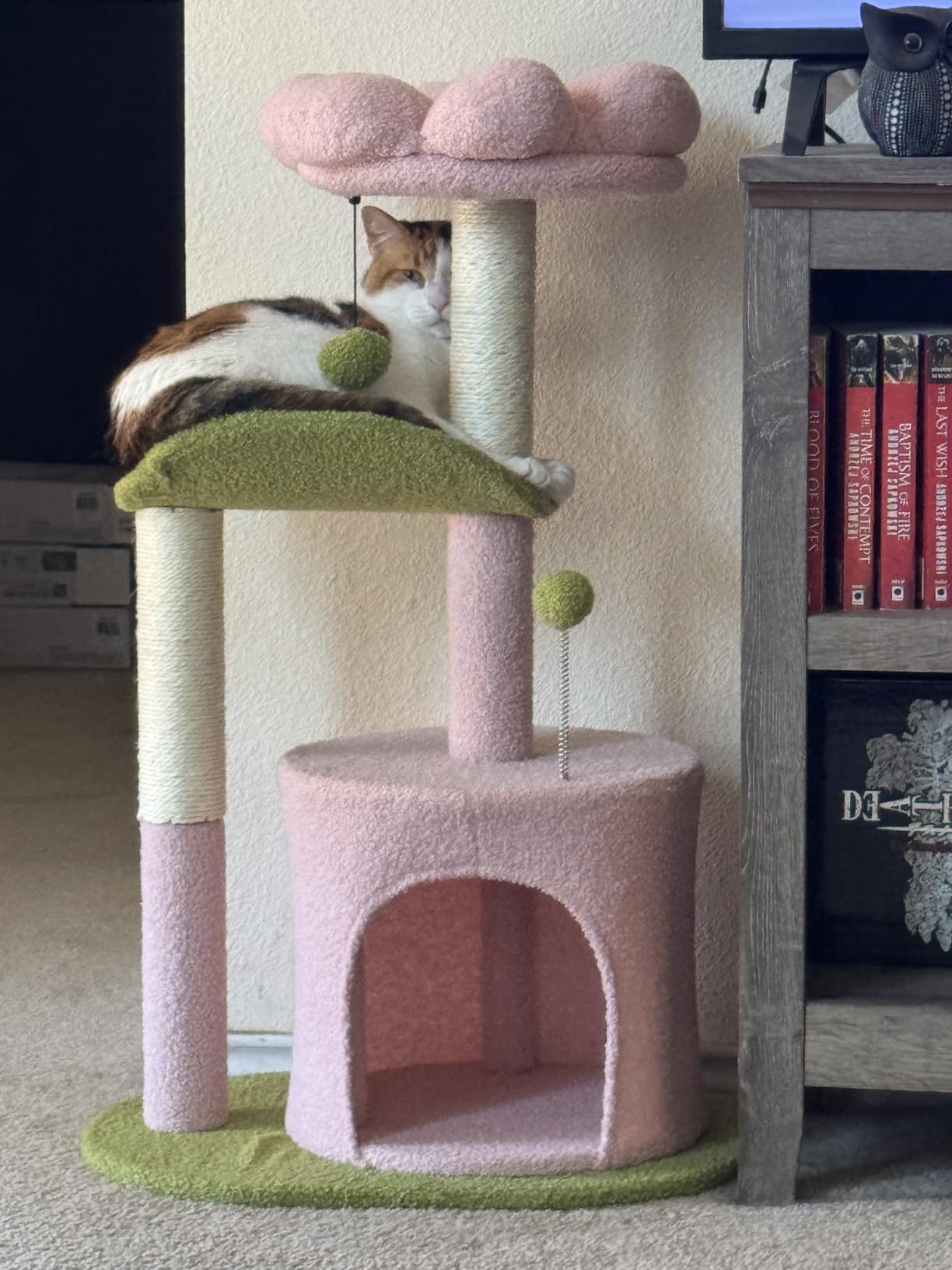 PAWZ Road 26”Cat Tower Cactus Cat Tree for Small Space customer photo 2