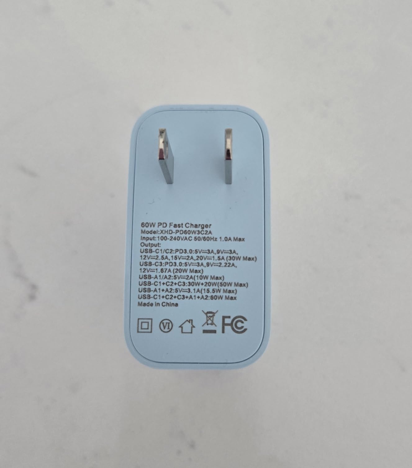 USB C Charger Block, 60W 5-Port Type C Charger Fast Charging Blocks customer photo 2
