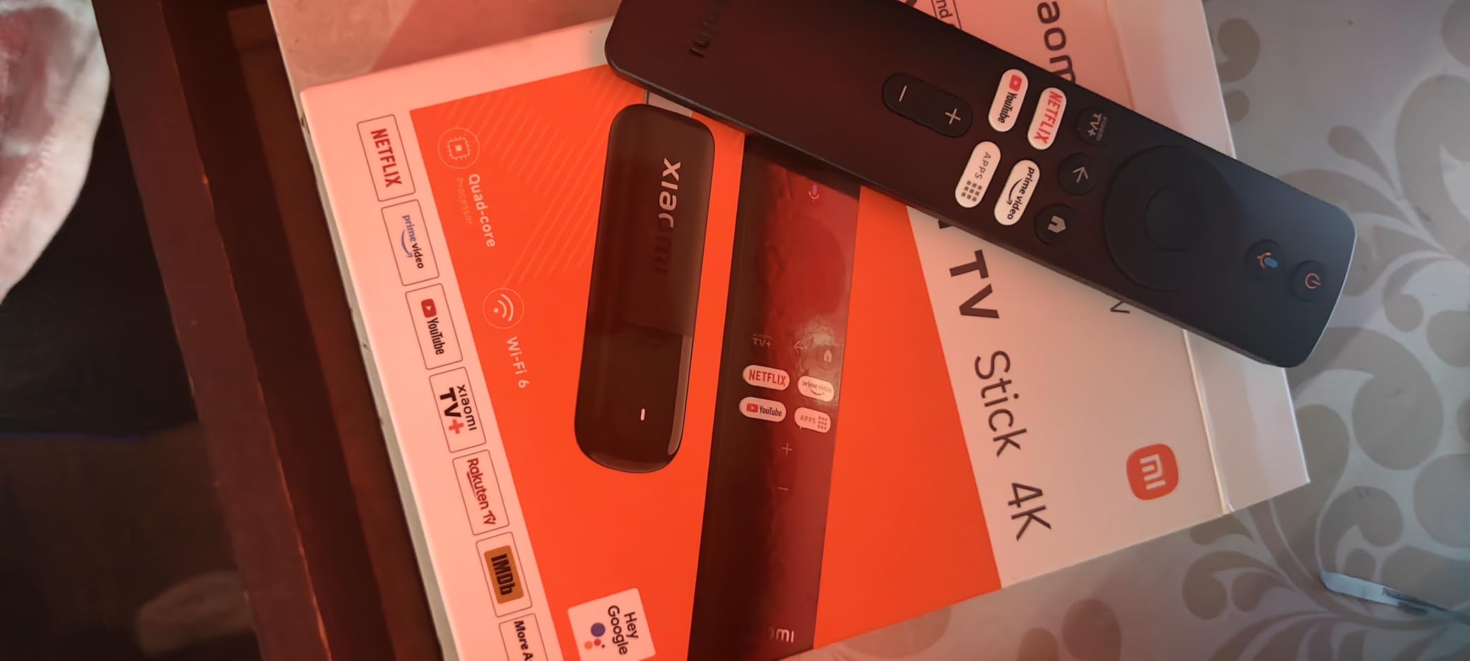 XIAOMI TV Stick 4K (2nd Gen) Streaming Device with Google TV, Dolby Vision & Atmos, Wi-Fi 6, Bluetooth Voice Remote - Black customer photo 1