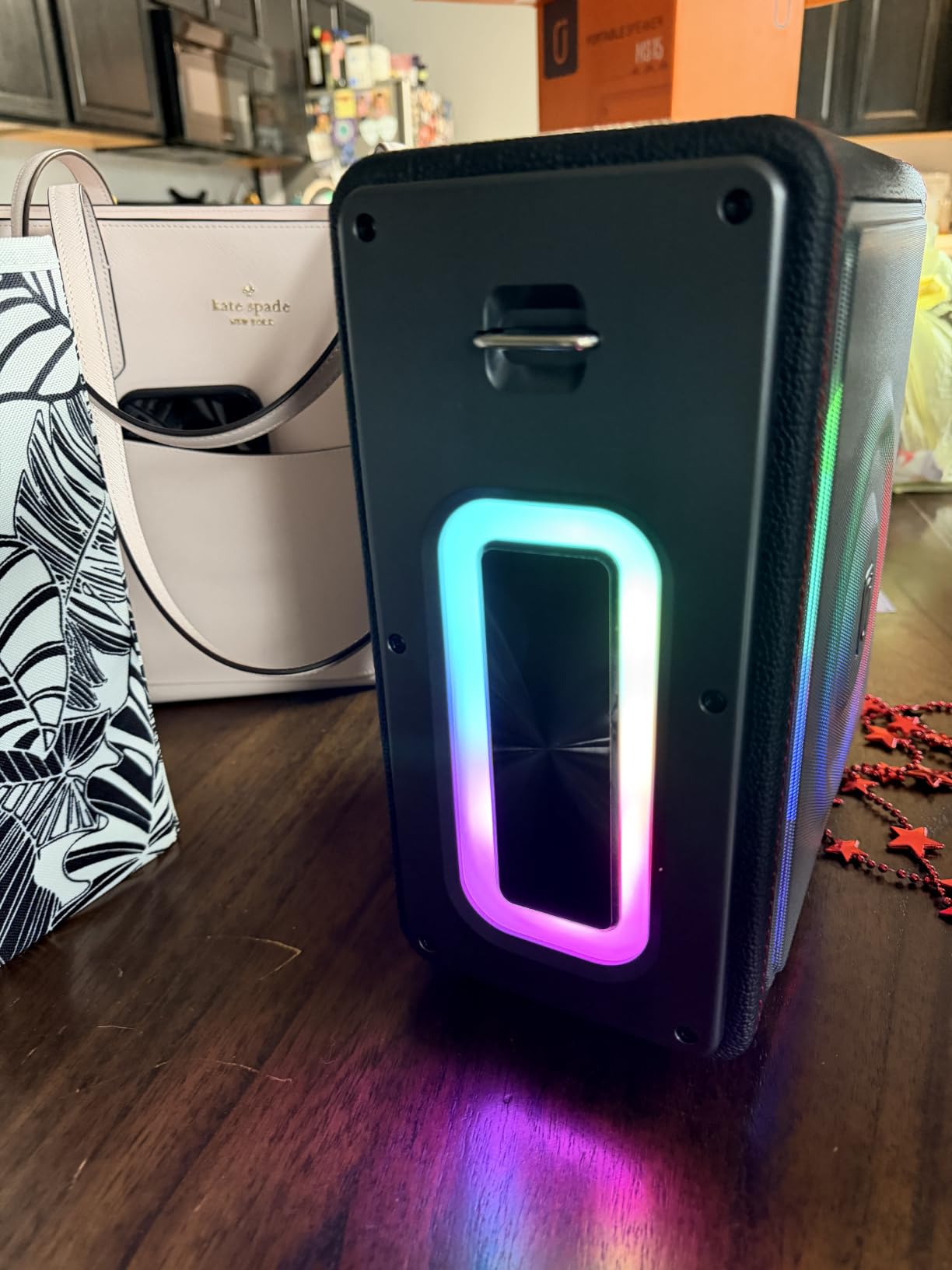 Karaoke Machine for Adults with 3 Wireless Microphones, 300W PA System | Pitch Correction, Bluetooth 5.3, Retro Leather Design, TV Connection, TWS Stereo and Live Performance Support customer photo 2