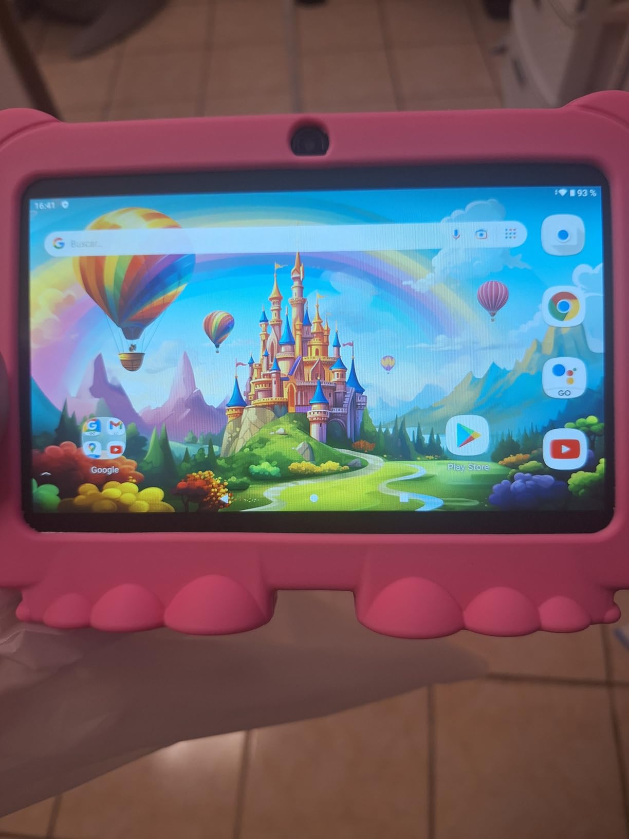 HOTTABLET Kids Tablet 7 inch Android, 4GB RAM 32GB ROM, 1TB Expandsion, with Parental Control, WiFi, Bluetooth, Dual Camera with Silicone Case, 1PCS (Green) customer photo 2