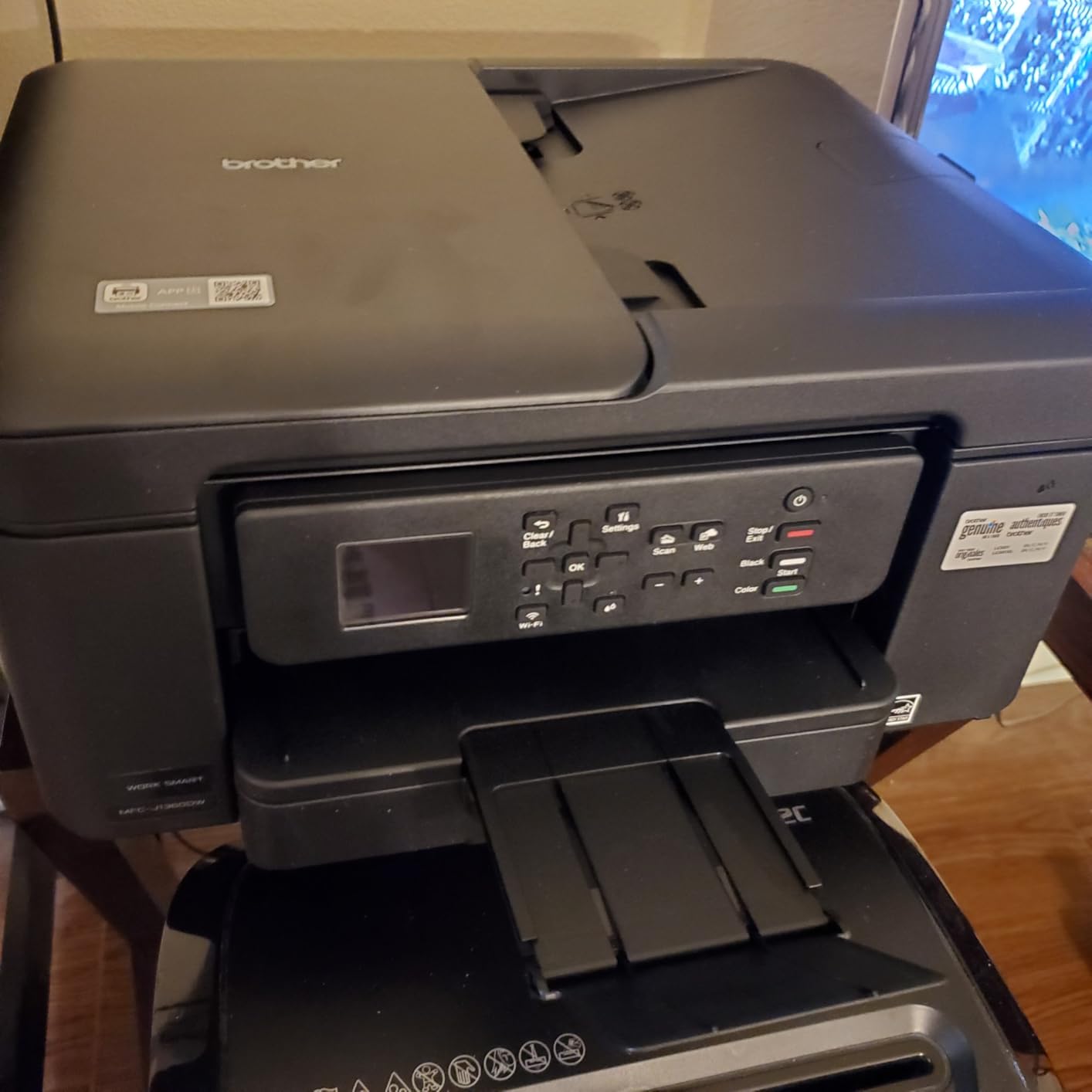 Brother MFCJ1360DW Work Smart 1360 Wireless Color Inkjet All-in-One | Wireless color inkjet all-in-one printer with automatic 2-sided printing, mobile printing, 1.8