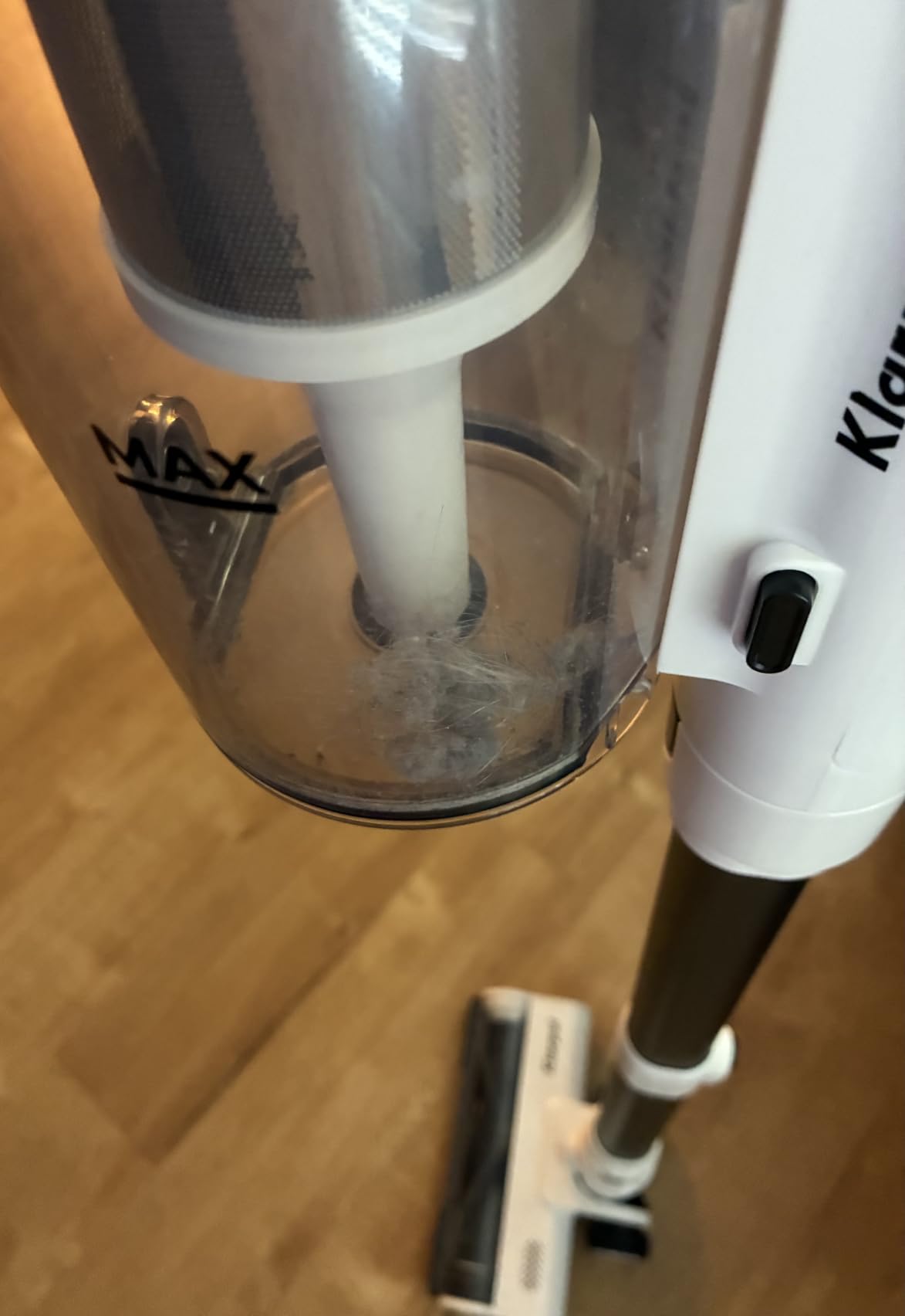 Klarpul Cordless Vacuum Cleaner, 2 Batteries 140 Mins Runtime 600W 50Kpa Stick Vacuum Cordless, Self-Standing Vacuum Cleaners for Home with 2.5H Fast Charging, for Floor/Carpet/Pet Hair, White customer photo 2