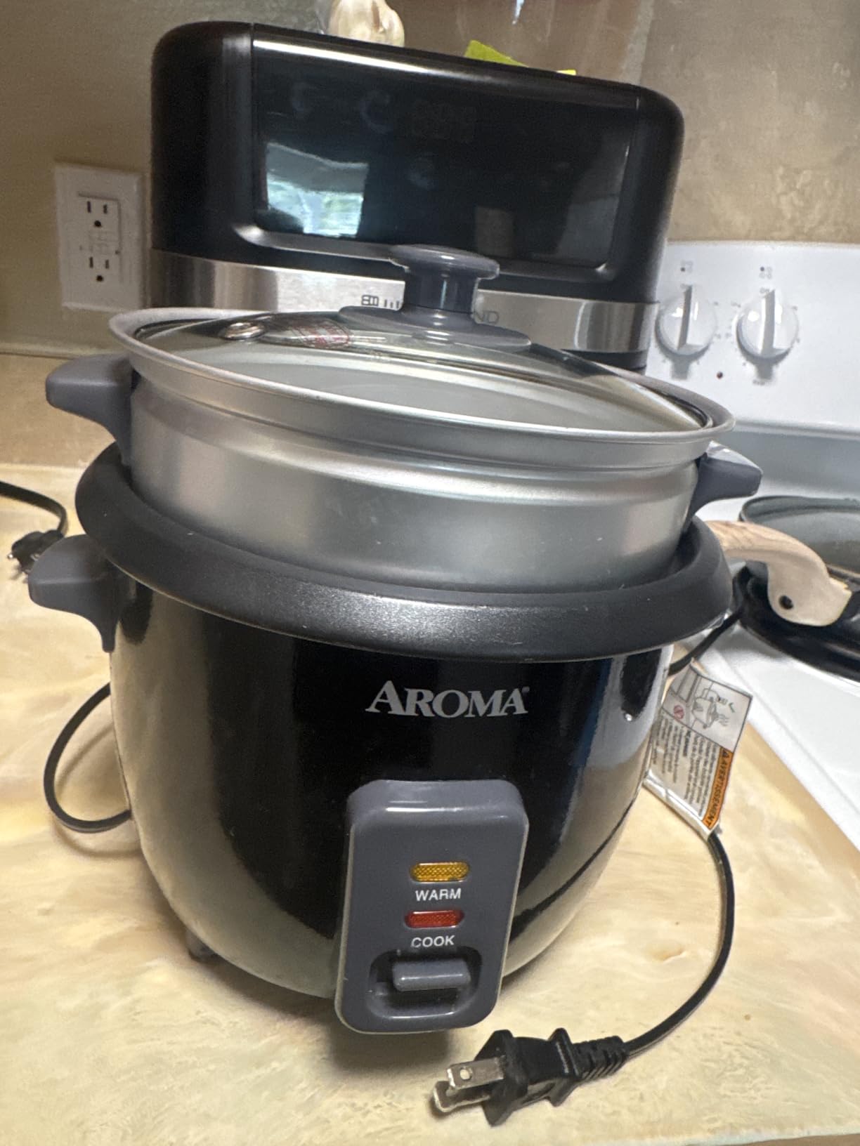 AROMA® 20-Cup (Cooked) / 5Qt. Bonded Granite® Rice & Grain Cooker, ARC-860NGP customer photo 1