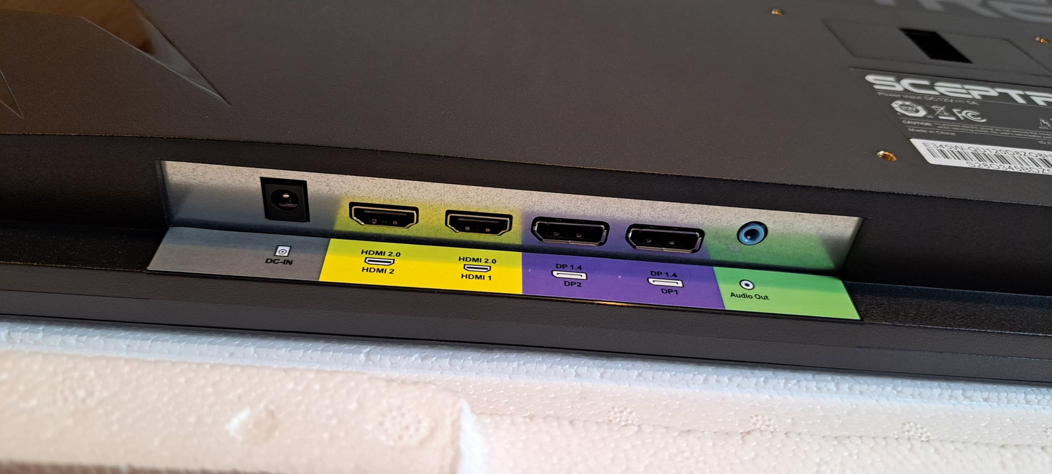 New! Sceptre 34-inch Prime Monitor 3440 x 1440 up to 115Hz 103% sRGB DisplayPort HDMI Build-in Speakers, Machine Black 2026 (E345W Series) customer photo 1