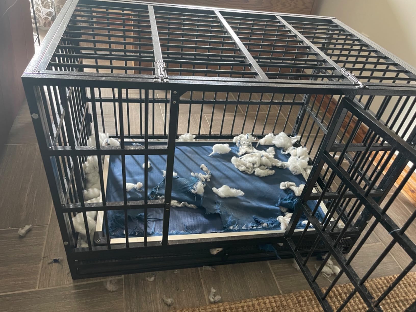 K9 Ballistics Chew Proof Armored Padded Dog Crate Bed, L, Obsidian Black customer photo 1