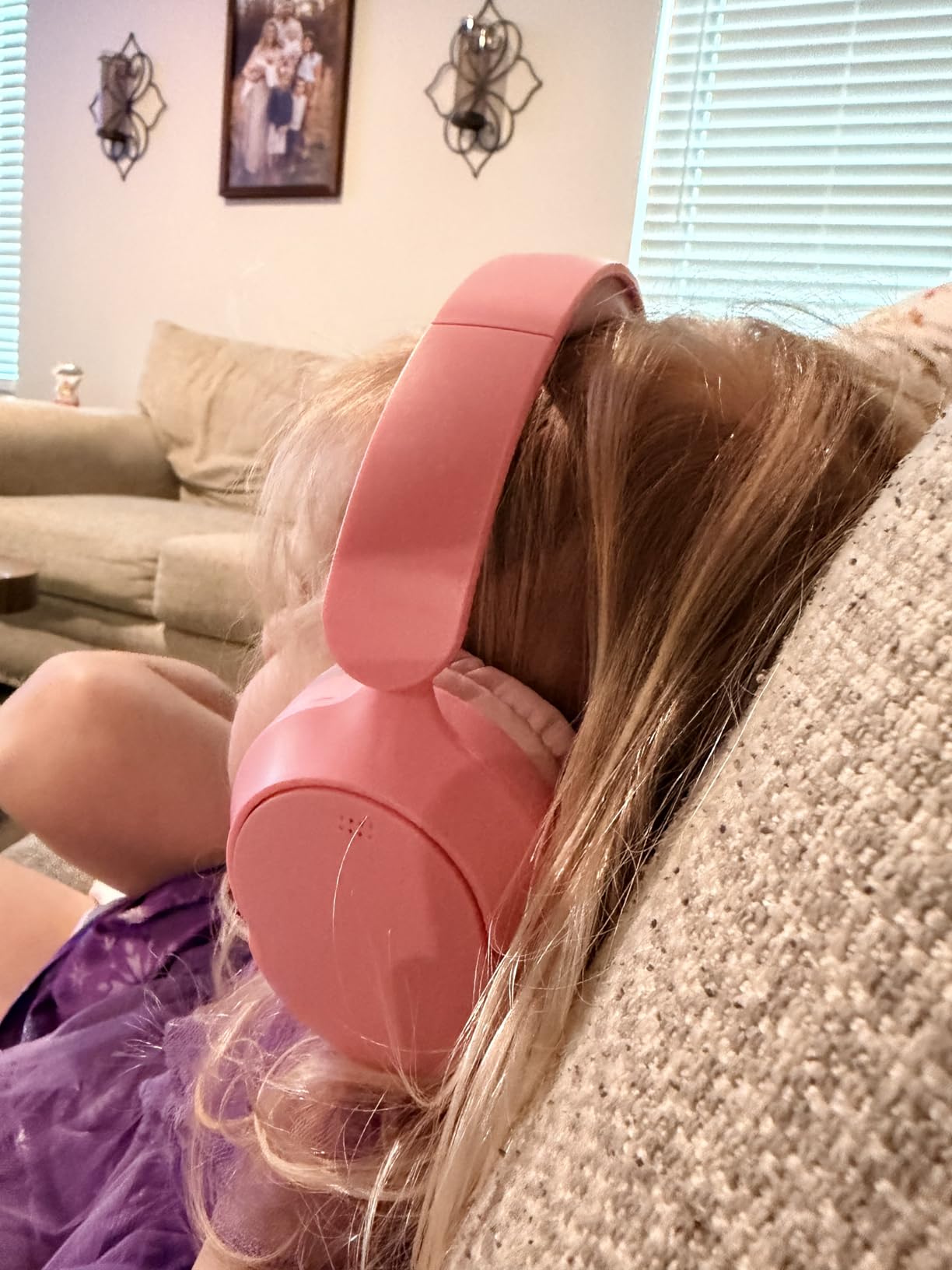 Kids Bluetooth Headphones Wireless,ANC, 68H,Safe Volume Limit 85/94dB Blue customer photo 1