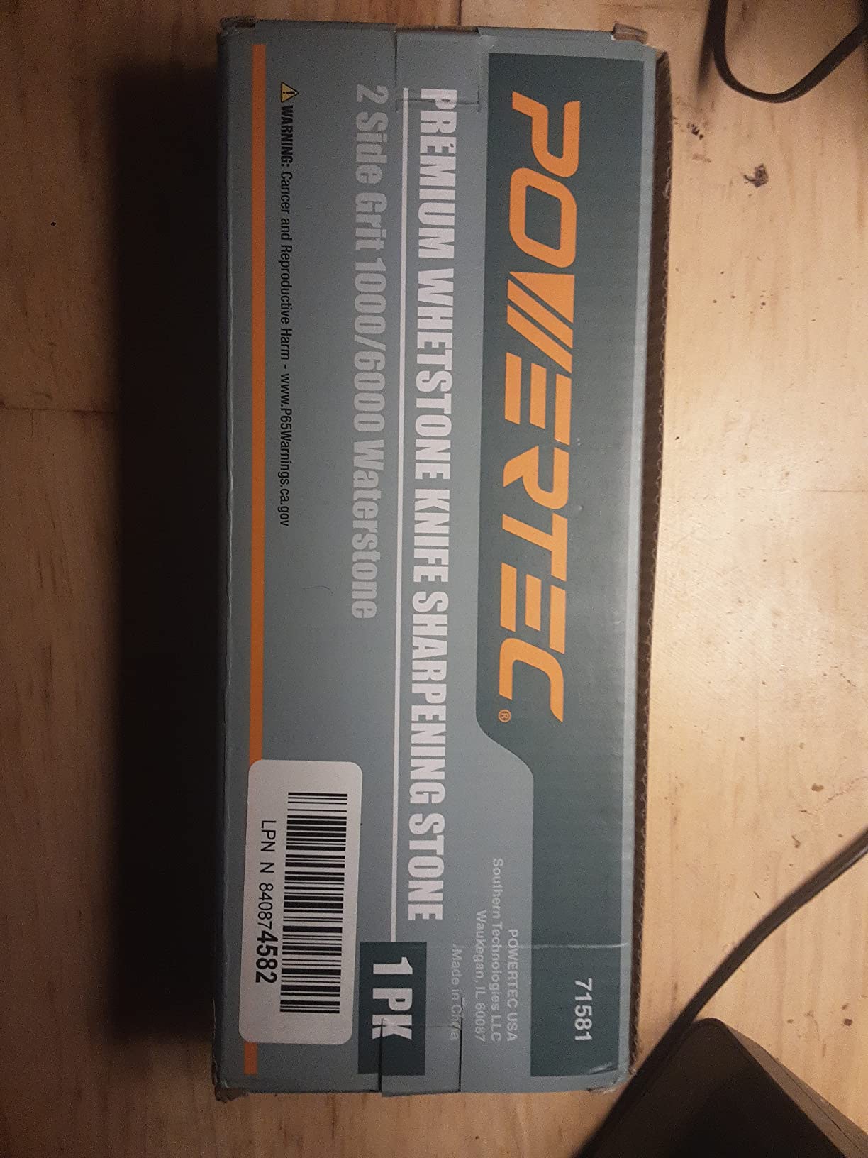 POWERTEC Diamond Sharpening Stone, 150/600 Dual Grit Diamond Knife Sharpener, 8 inch Honing Stone with Non-Slip Base for Pocket Knife, Scissor, Chisels, Blades, Woodworking (72246) customer photo 2
