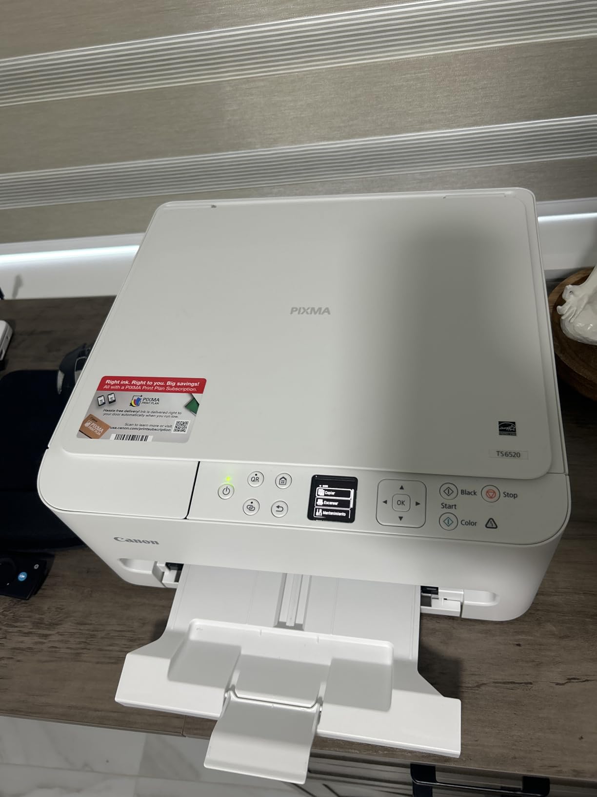 Canon PIXMA TS6520 Wireless Color Inkjet Printer Duplex Printing | Print, Scan, Copy, 1.42