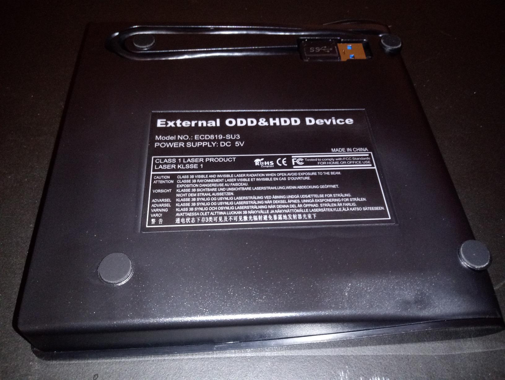 ROOFULL External CD/DVD Drive for Laptop, USB 3.0 & USB-C | Portable DVD Player CD Burner Writer CD-ROM Reader Optical Drive for MacBook PC Computer, Windows 11/10/7 Linux Mac OS, RF868 customer photo 2