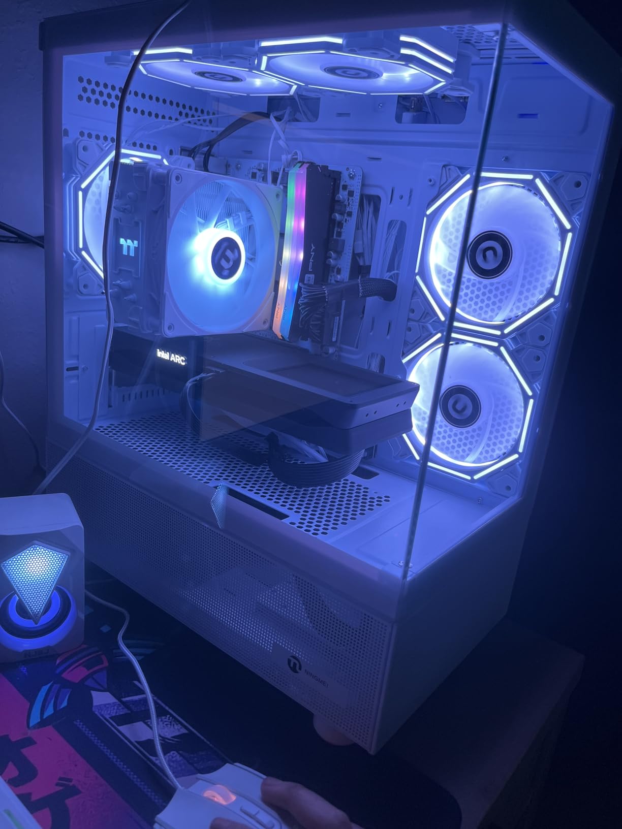 NINGMEI Prebuilt Gaming PC,AMD Ryzen 5 5500 GTX 1660 Super 6GB GDDR6 customer photo 2