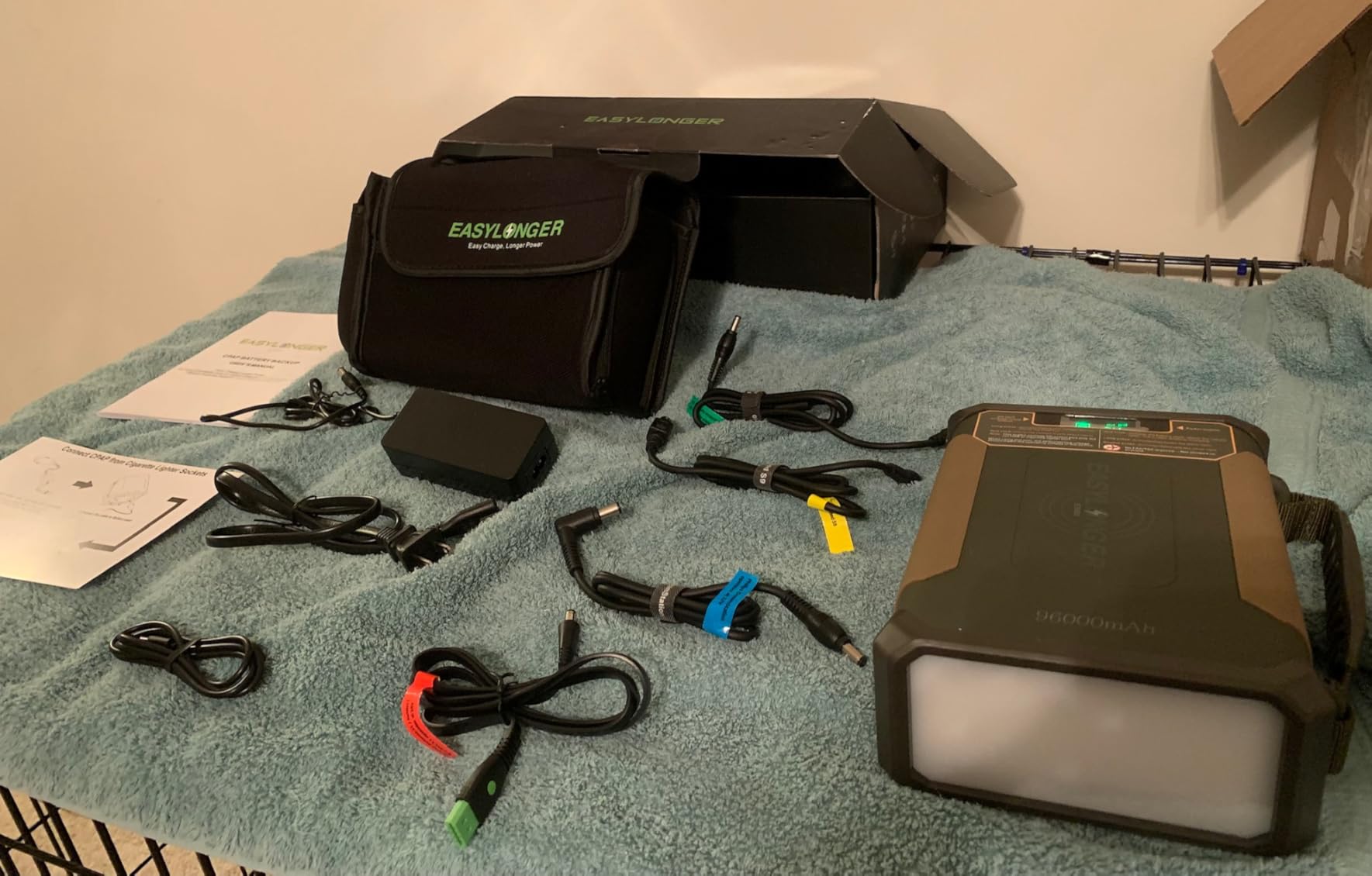 EASYLONGER CPAP Battery Backup ES960, 297.6Wh LiFePO4 Battery Pack customer photo 1