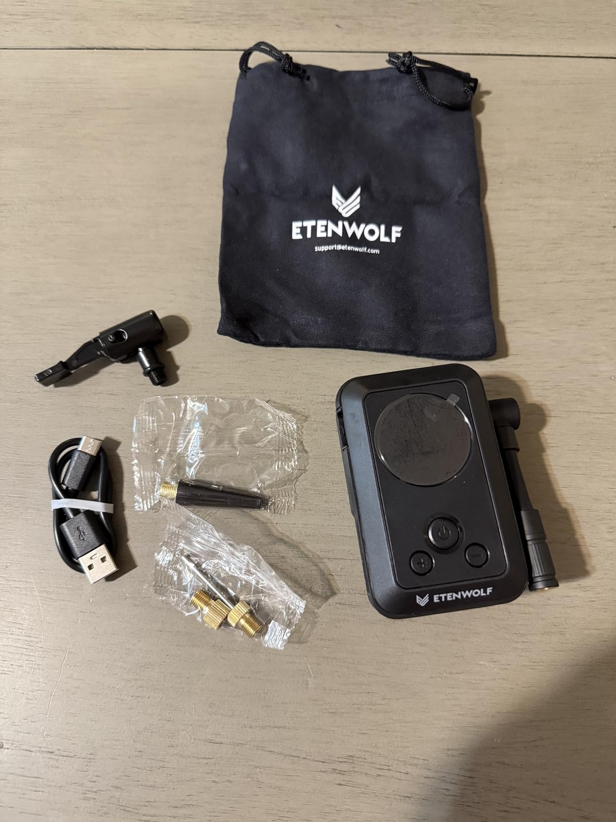 ETENWOLF S0 Mini Bike Pump, 20s Fast Inflate Bicycle Pump with Gauge customer photo 1