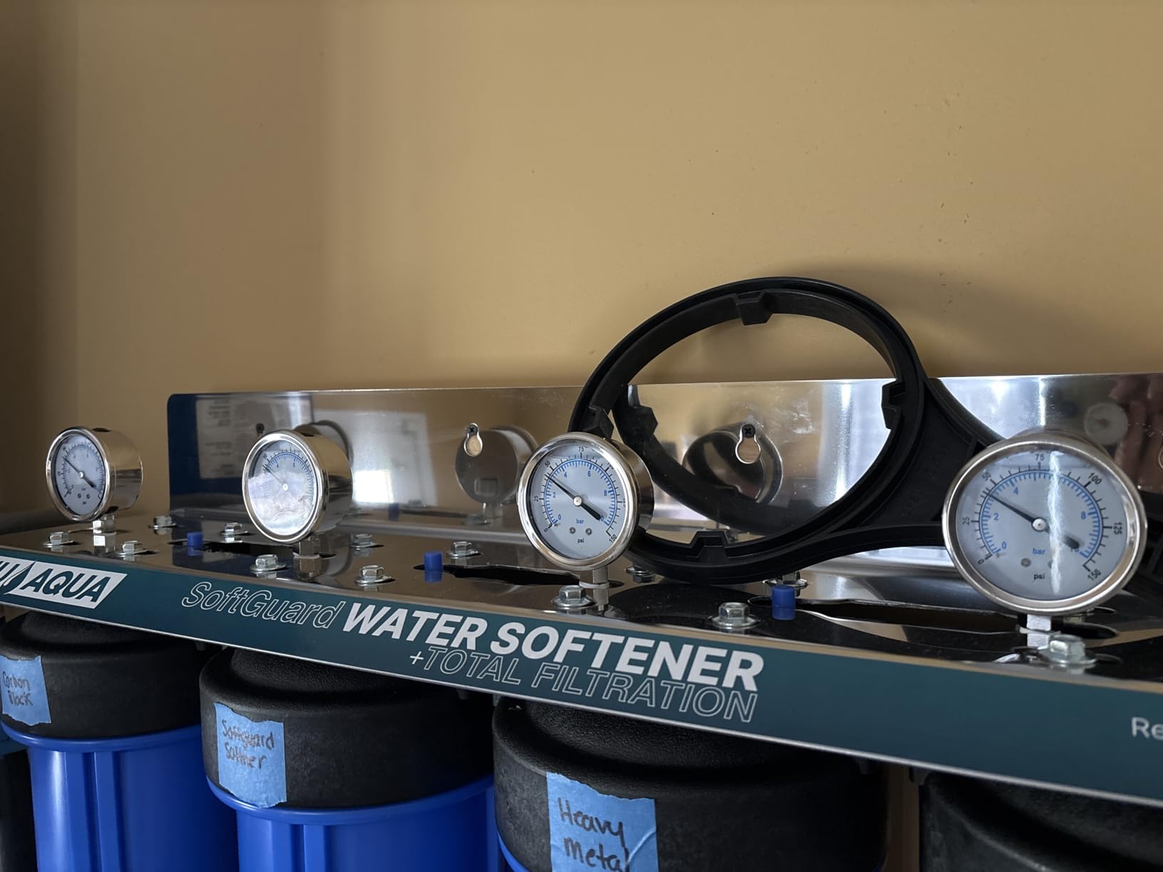 NU Aqua 4-Stage Salt Free Water Softener Whole House Water Filter System customer photo 2