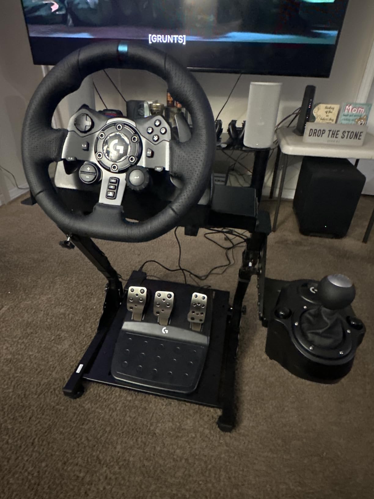 VEVOR Racing Wheel Stand, Adjustable & Foldable Simulator Stand for Logitech G29 G27 G920 G923, Thrustmaster T300RS T300GT T248 TS-PC TSXW Gaming Cockpit,Pedals Simulator NOT Included | Fit for Logitech G29 G27 G920 G923, Thrustmaster T300RS T300GT T248 TS-PC TSXW Gaming Cockpit, Pedals Simulator NOT Included customer photo 2