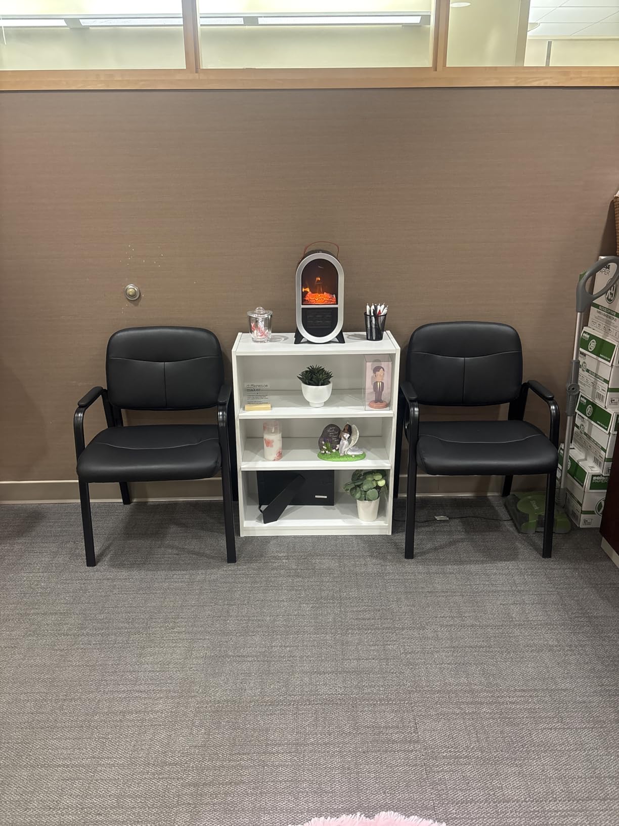 Sweetcrispy Waiting Room Chairs Set of 2, Office Guest Chairs No Wheels customer photo 1