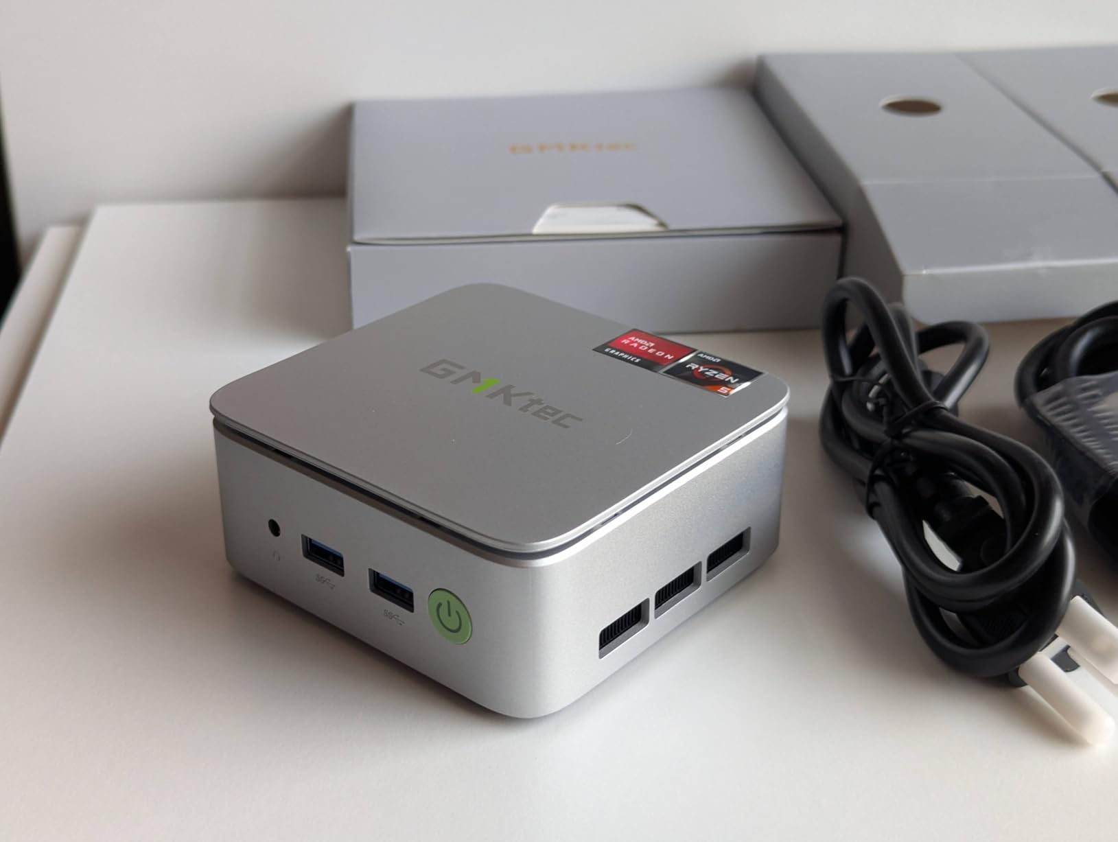 GMKtec G10 Mini PC Computer, Ryzen 5 3500U (Beats 4300U/N150/3300U), 16GB RAM 512GB SSD 2.5GbE NIC LAN Desktop Office Home Business HTPC, Triple 4K Display, WiFi, BT, USB-C, DP, Type-C PD, HDMI 2.1 customer photo 1