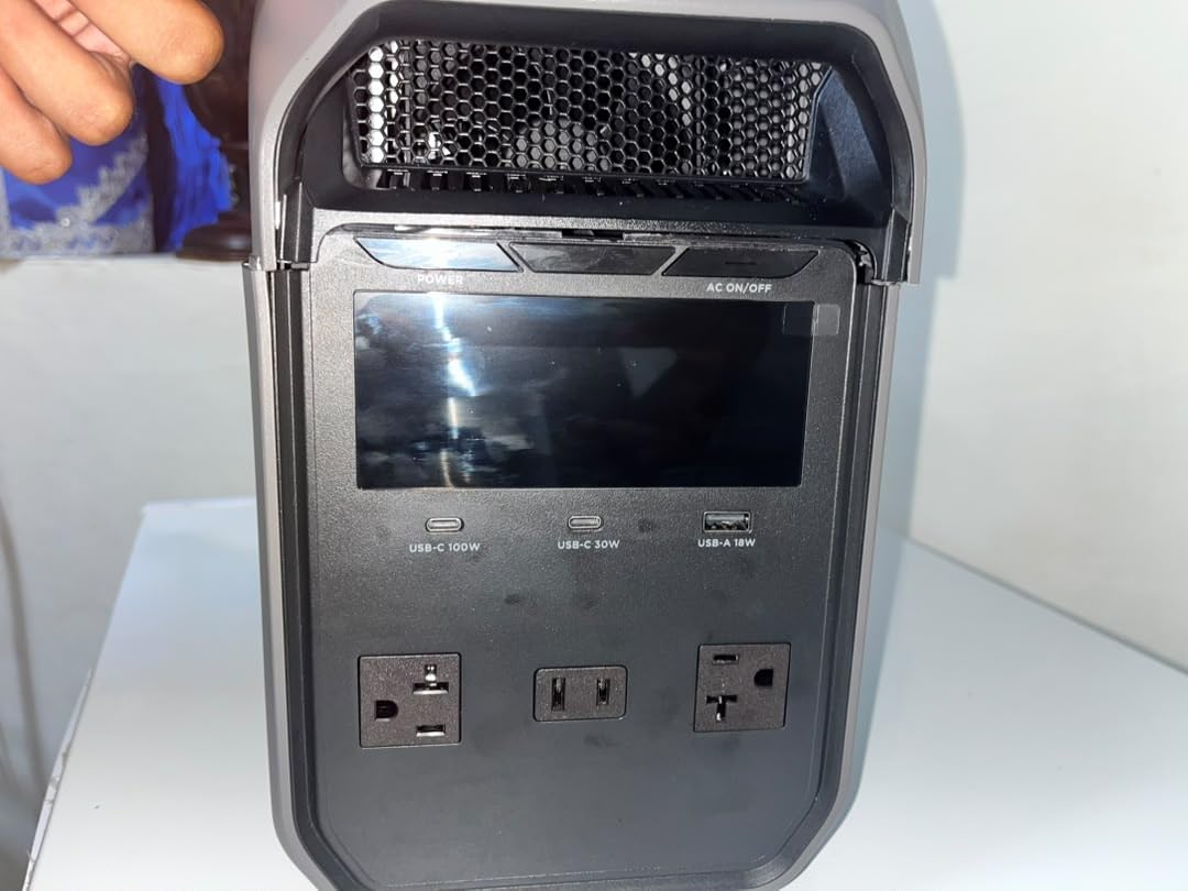 EF ECOFLOW Solar Generator Delta 3 Classic with 220W Solar Panel, 1024Wh, 1800W AC (3600W Surge)/100W USB-C Output, LiFePO4 Battery Portable Power Station, 10ms UPS, 1 Hr Fast Charge for Home, Camping customer photo 2