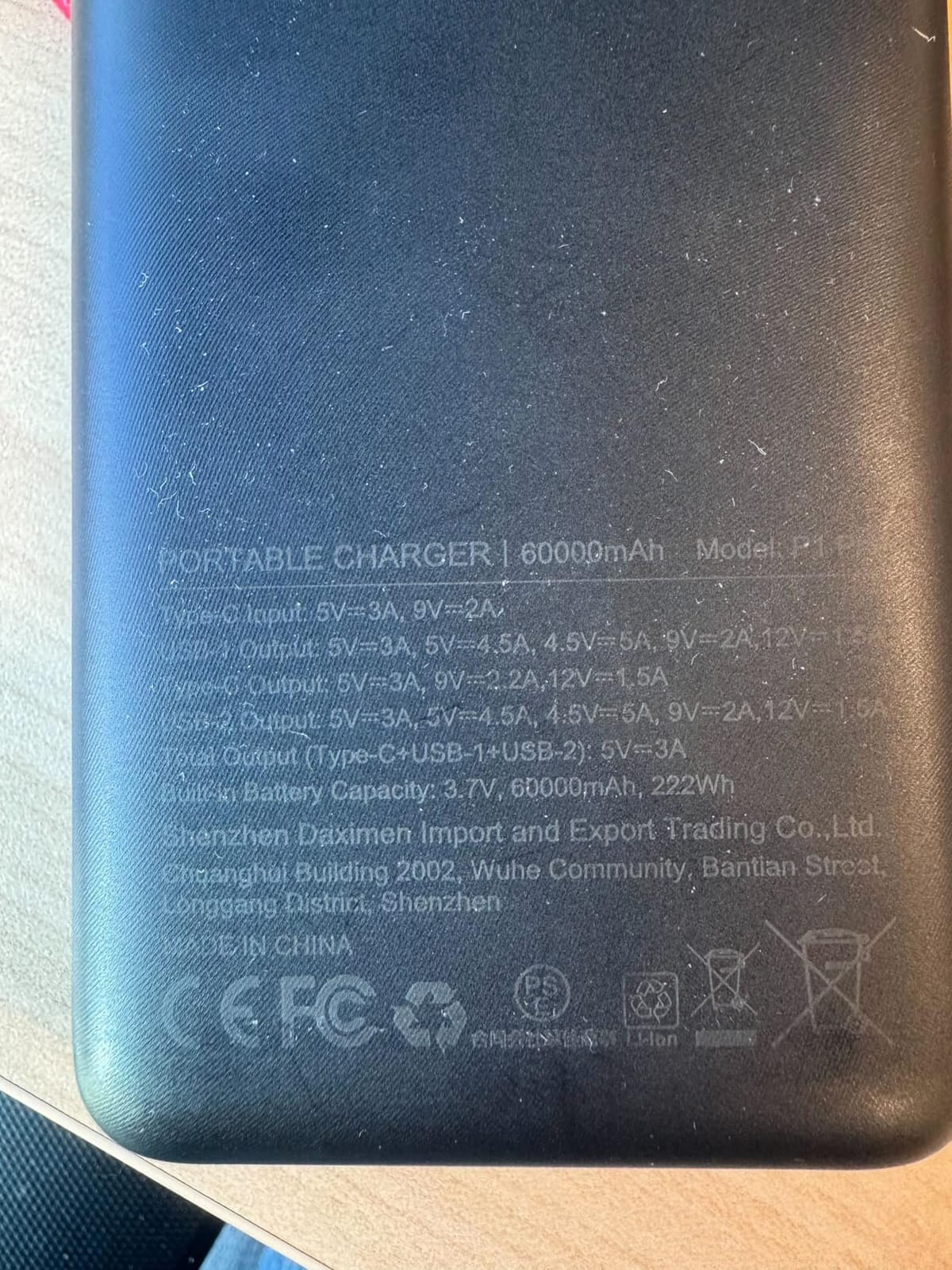 ZZI Portable Charger Power Bank 60000mAh, 22.5W PD Fast-Charge Battery Pack, Charge 5 Devices, 3-Ports and 3 in 1 Cable, Camping/Travel/Outage customer photo 2