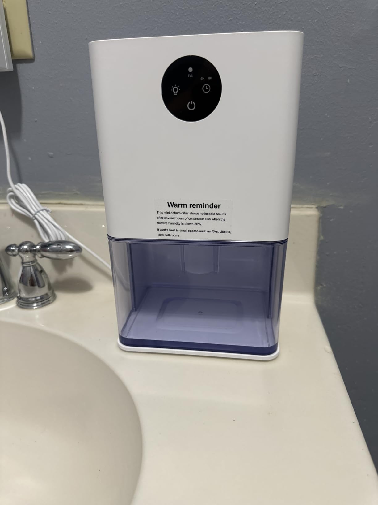 50OZ Dehumidifier, Small-Space Dehumidifier for Bedroom RV Closet 200 Sq.Ft customer photo 2