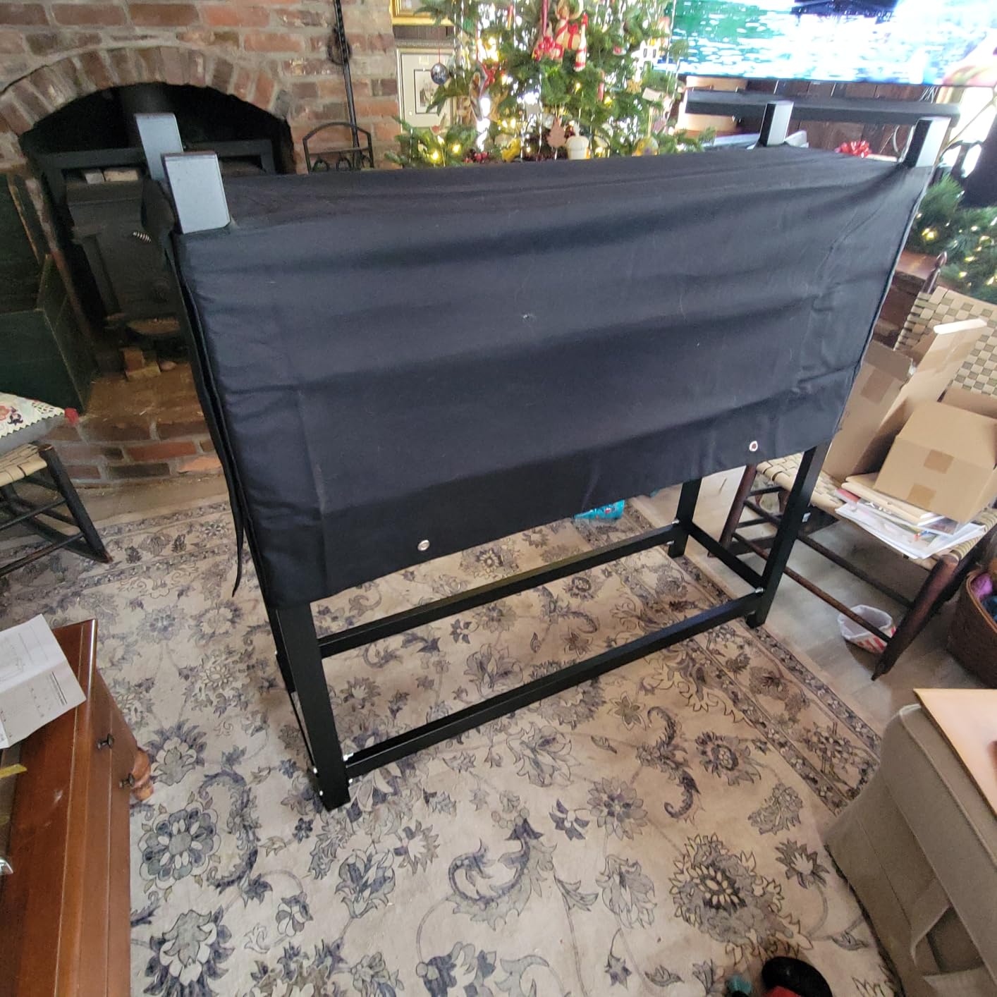 Ultrawall 8ft Heavy Duty Firewood Rack with Waterproof Cover customer photo 2