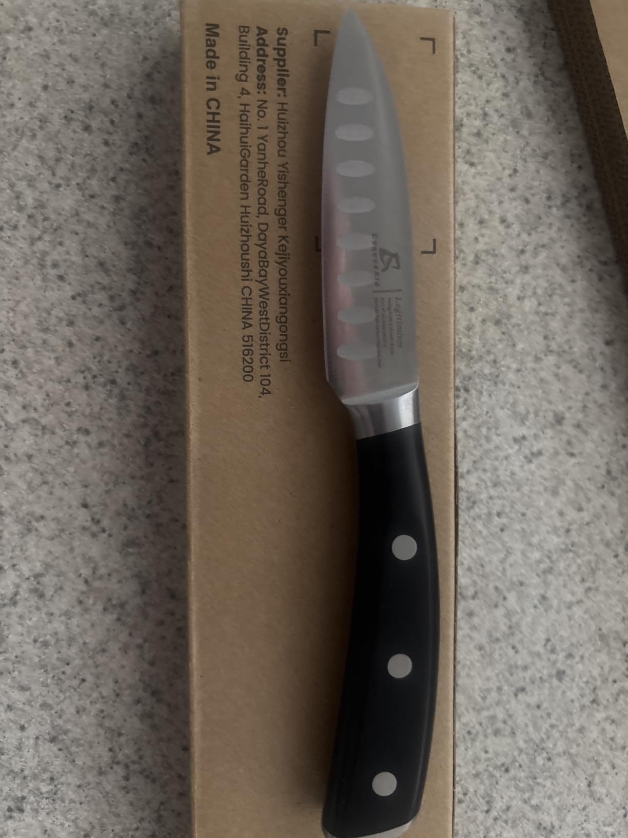 CoquusAid 5 inch Kitchen Utility Knife, Serrated Blade Tomato Knife customer photo 2