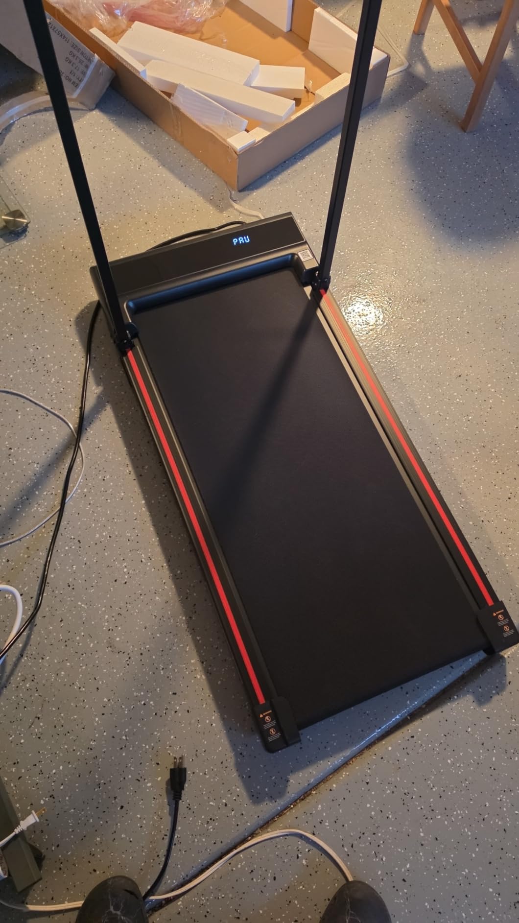 Walking Pad Treadmill for Home - Under Desk Walking and Running with Remote Control Portable Electric Machine Adjustable Slim Compact with 0.6-4.0MPH Modes Max up 265 Lbs for Home Office customer photo 1
