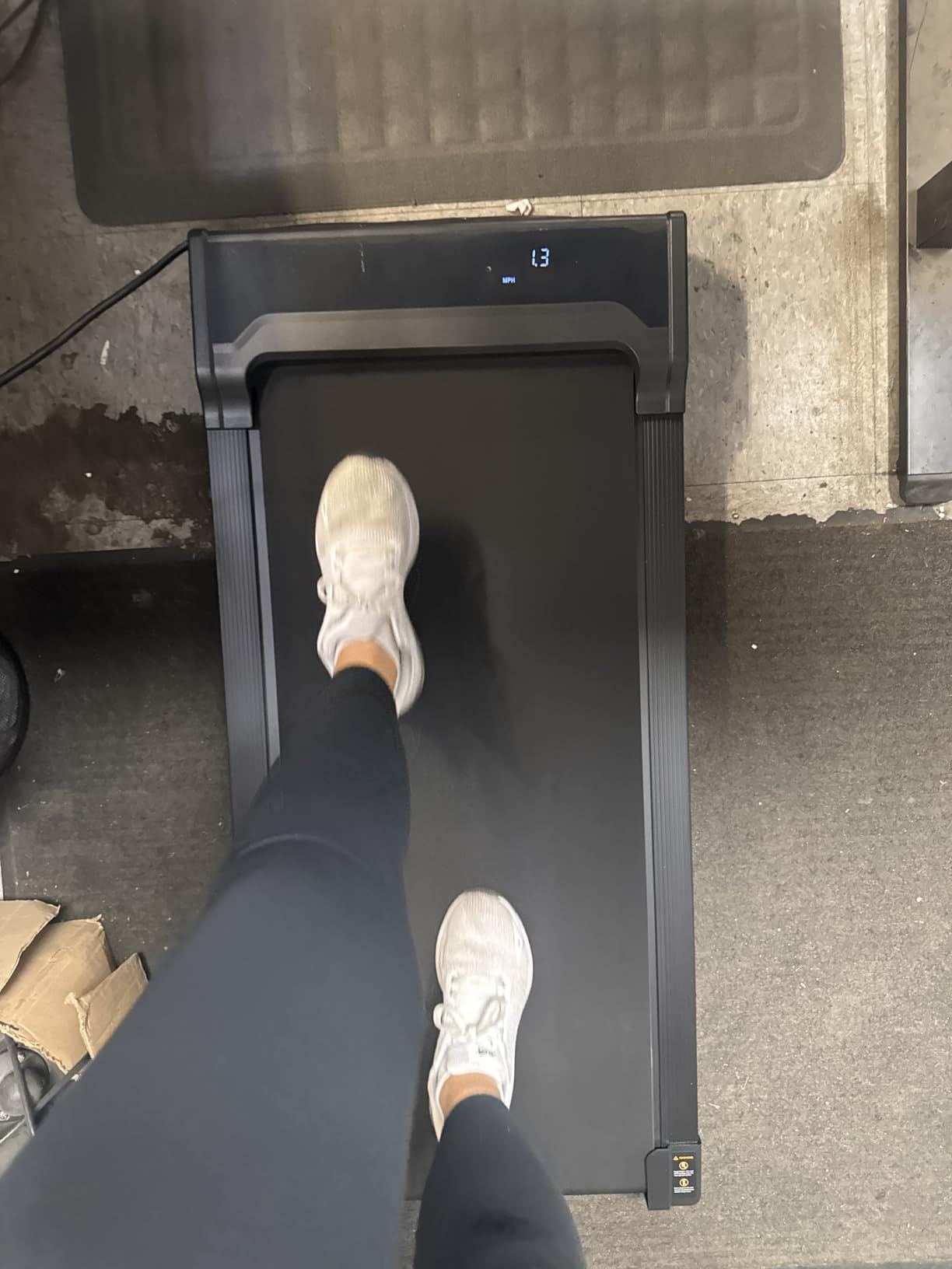 Walking Pad Treadmill for Home - Under Desk Walking and Running with Remote Control Portable Electric Machine Adjustable Slim Compact with 0.6-4.0MPH Modes Max up 265 Lbs for Home Office customer photo 2