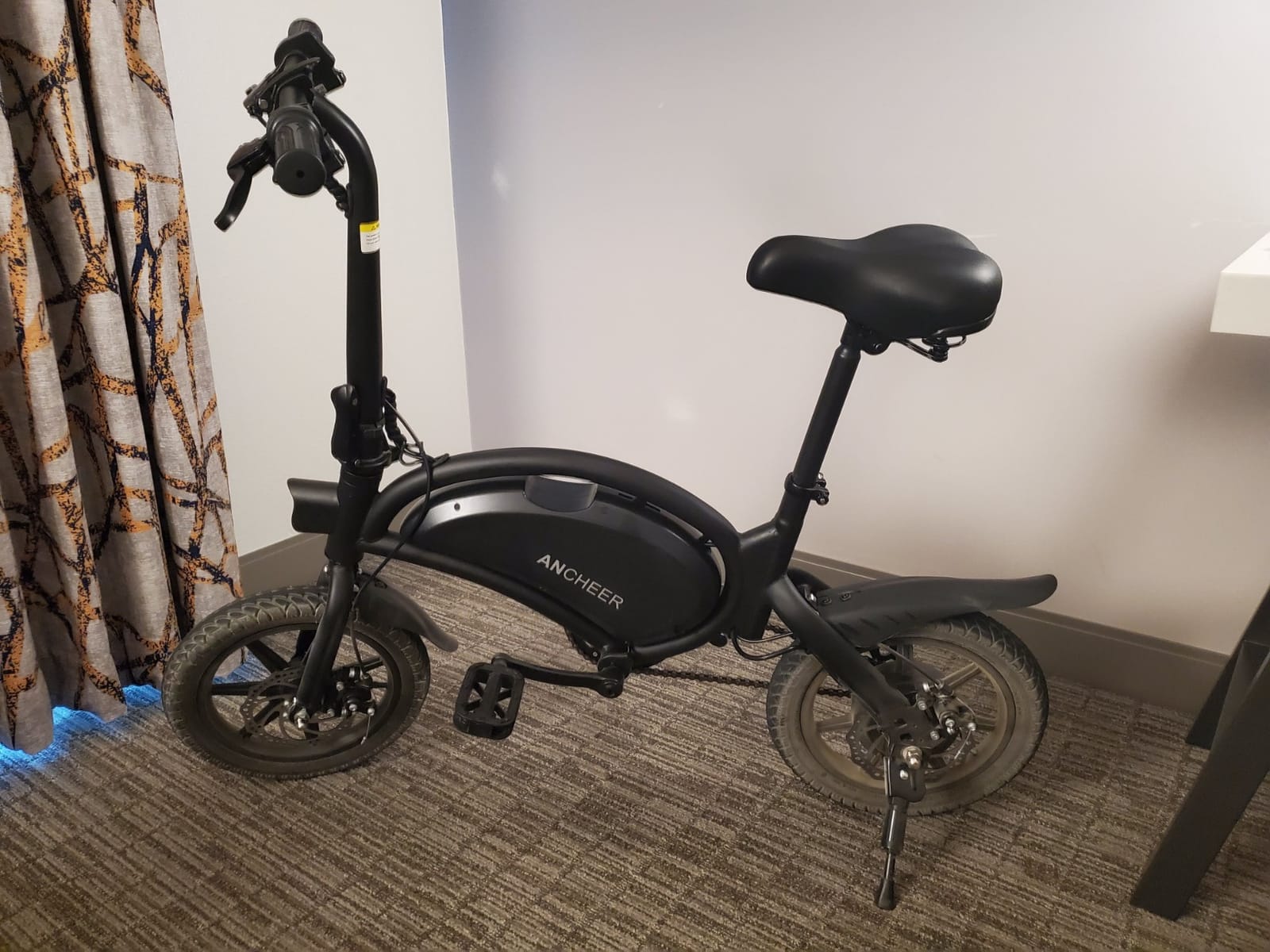 ANCHEER Folding Electric Bike for Adults, 374Wh Ebike, 20MPH Electric Bikes, 14