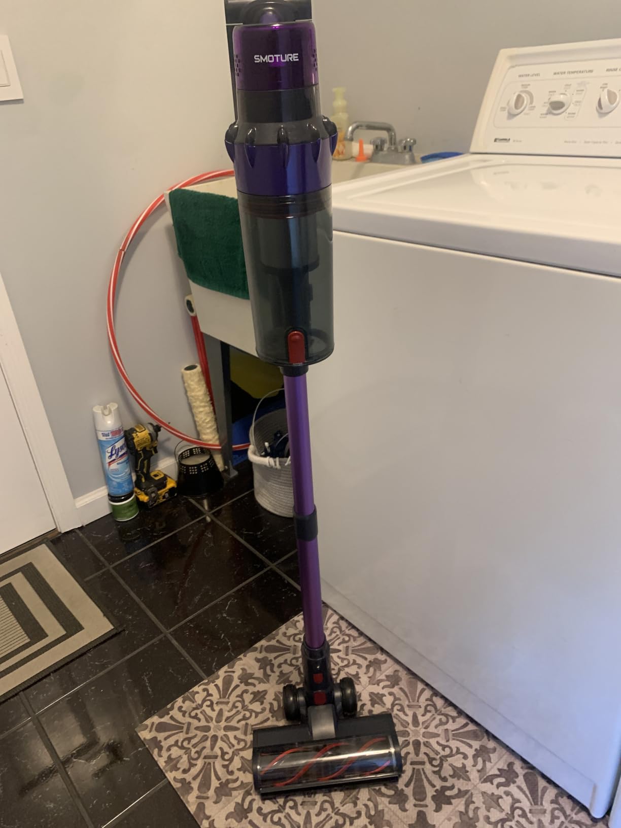 SMOTURE Cordless Vacuum Cleaner, 650W 55KPA 70Mins Vacuum Cleaners for Home, Cordless Stick Vacuum with Pet Brush, LED Touch Screen, Flexible Hose, Wireless Handheld Vacuum for Pet Hair/Carpet/Floor customer photo 2