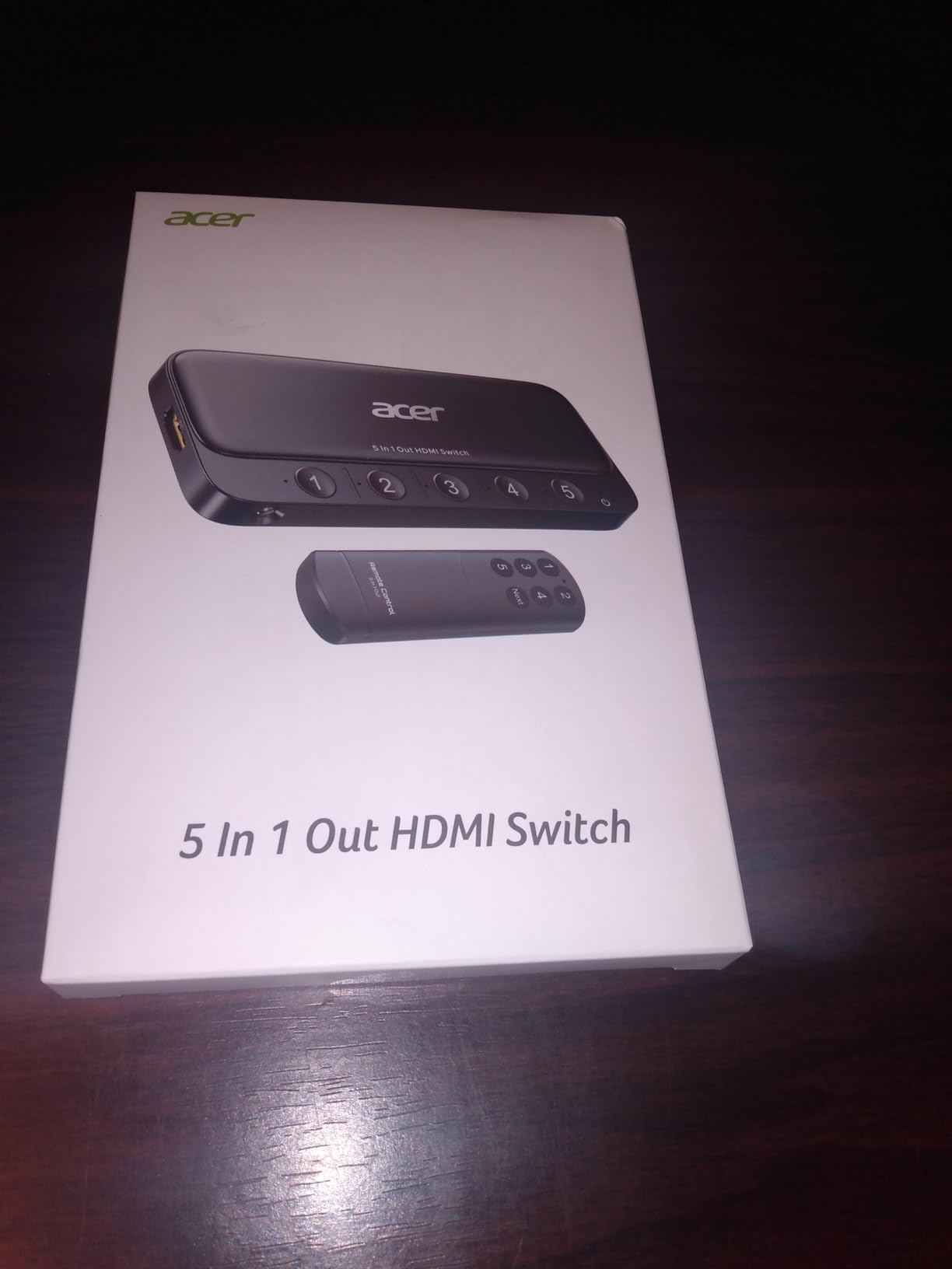 acer 5 in 1 Out HDMI Switch 4K@60Hz HDMI 2.0 with Remote for PS5 Xbox TV customer photo 2