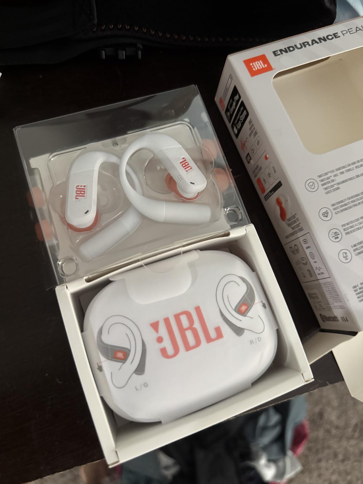 JBL Endurance Peak 4 - Cancelling Sport Earbuds - Black/Grey | Adaptive Noise Cancelling with Smart Ambient, IP68 water and dust proof, Secure fit with TwistLock design customer photo 1