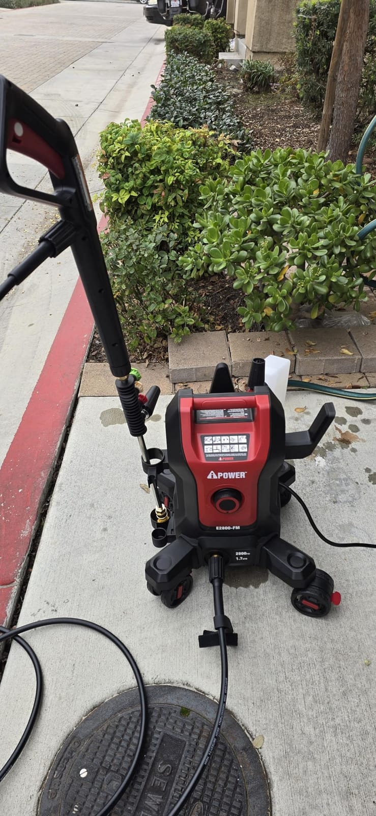 A-iPower Electric Pressure Washer 2800 Max PSI 1.7 Max GPM Follow Me customer photo 2