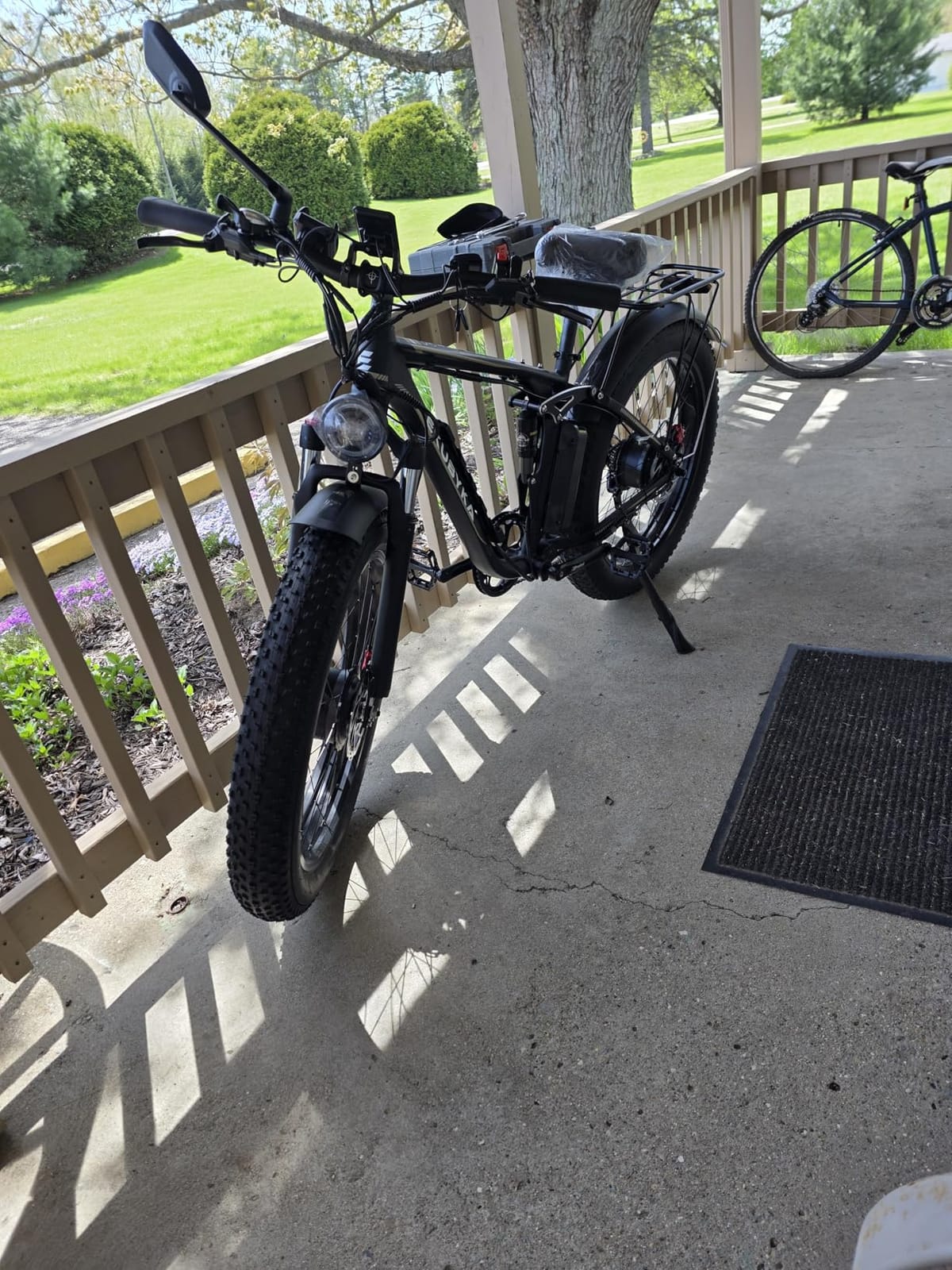 9000W Dual Motor Electric Bike for Adults, 48MPH Fast Full Suspension Ebike, 52V 36Ah Removable Battery for 120 Miles Range, 26 Inch Fat Tire Dual Shock All-Terrain E-Bike, 400lbs Capacity customer photo 1