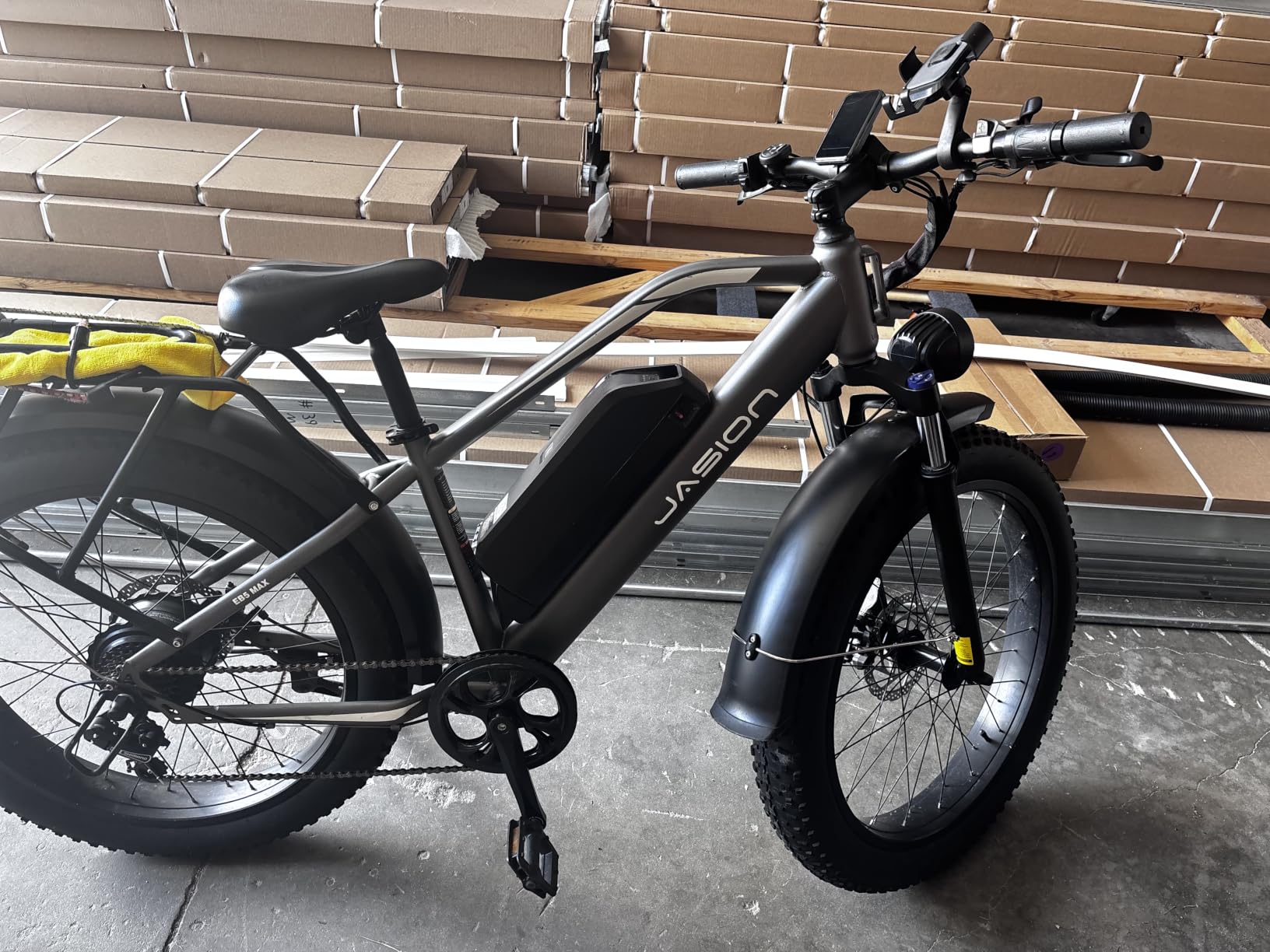 Jasion EB5 MAX Electric Bike for Adults 2000W Peak Motor, 48V 15Ah Battery | 720Wh Battery Electric Mountain Bike, 26'' x 4'' Fat Tire Ebike, 28+MPH Speed, Cruise Control, Fenders, Rear Rack customer photo 1