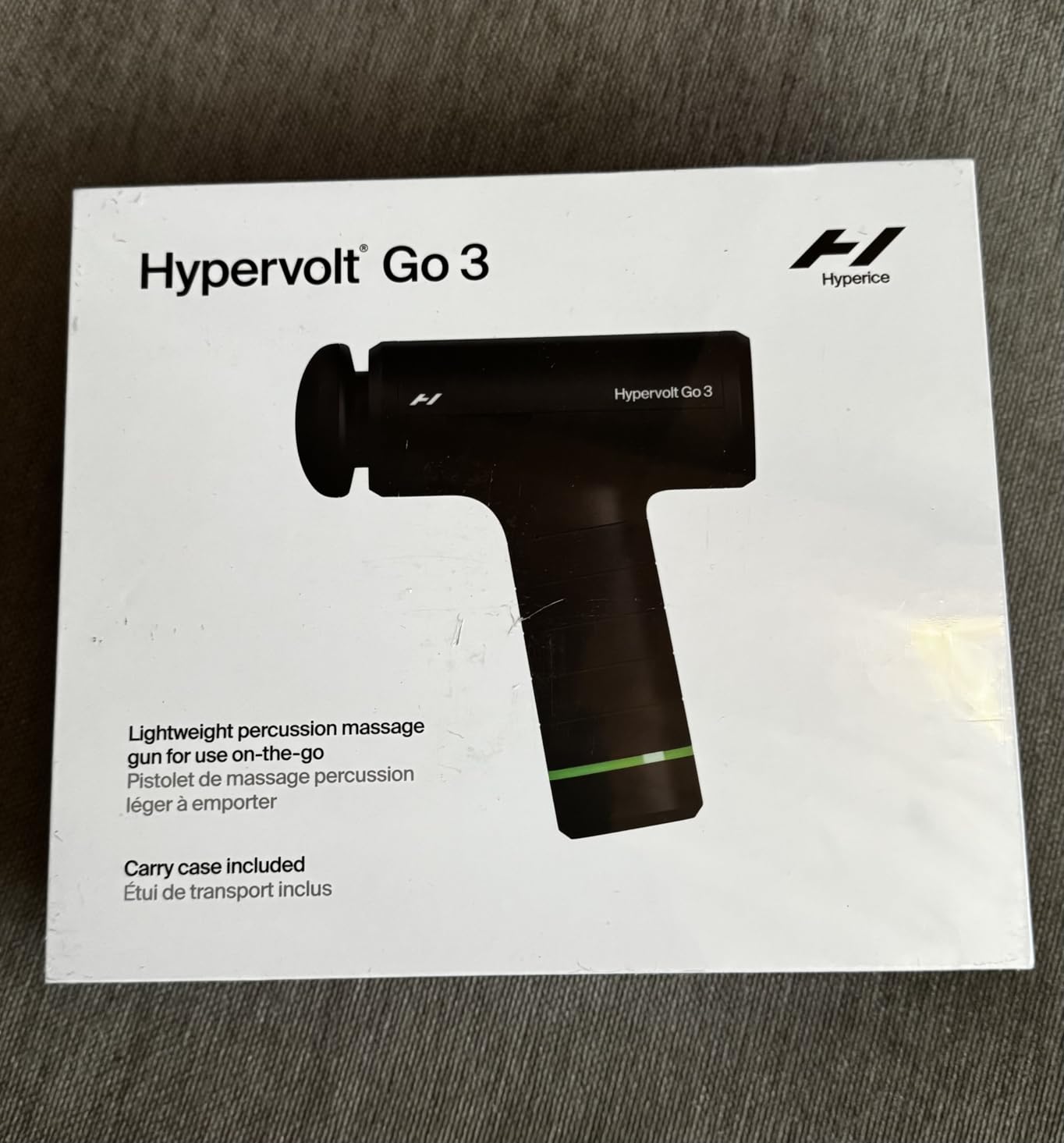 Hyperice Hypervolt Go 3 Percussion Massage Gun Lightweight with Carry Case, TSA Friendly Design, Five Speed Settings customer photo 1