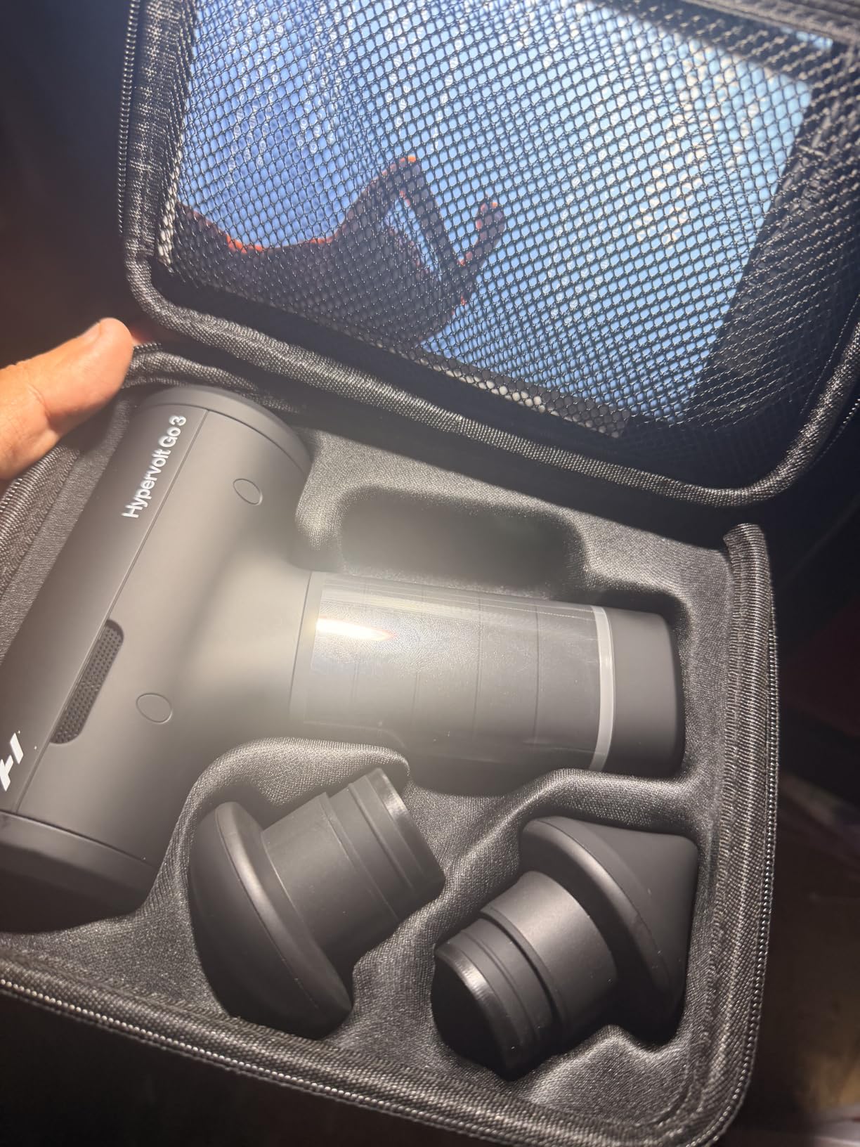 Hyperice Hypervolt Go 3 Percussion Massage Gun Lightweight with Carry Case, TSA Friendly Design, Five Speed Settings customer photo 2