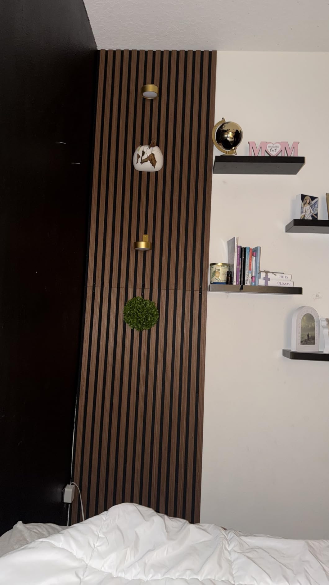 TONOR Wood Slatwall Panels, 4 Pack 47.2