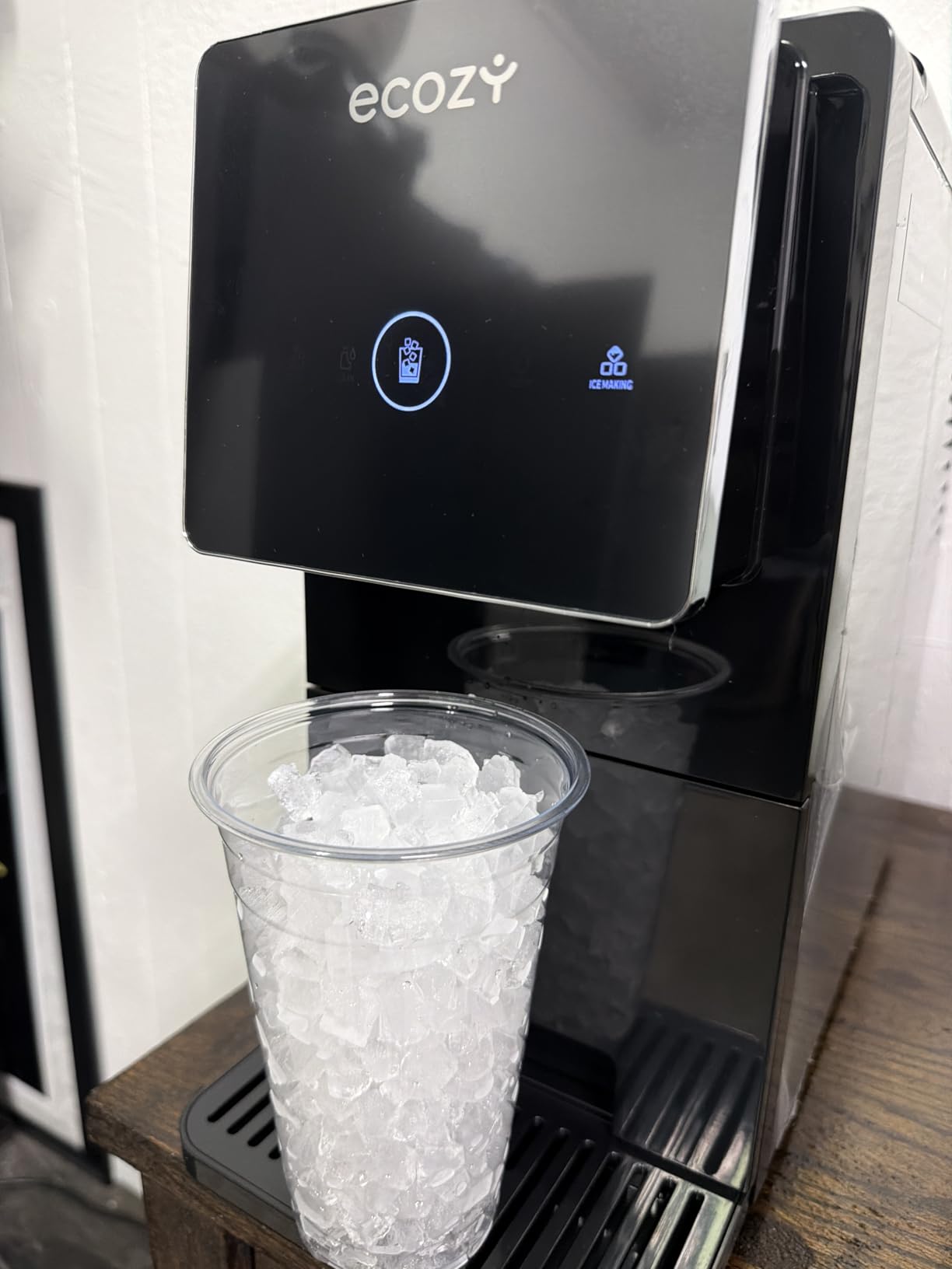 ecozy Nugget Ice Makers Countertop Dispenser, 40lbs Per Day, Touch-Free Ice customer photo 1