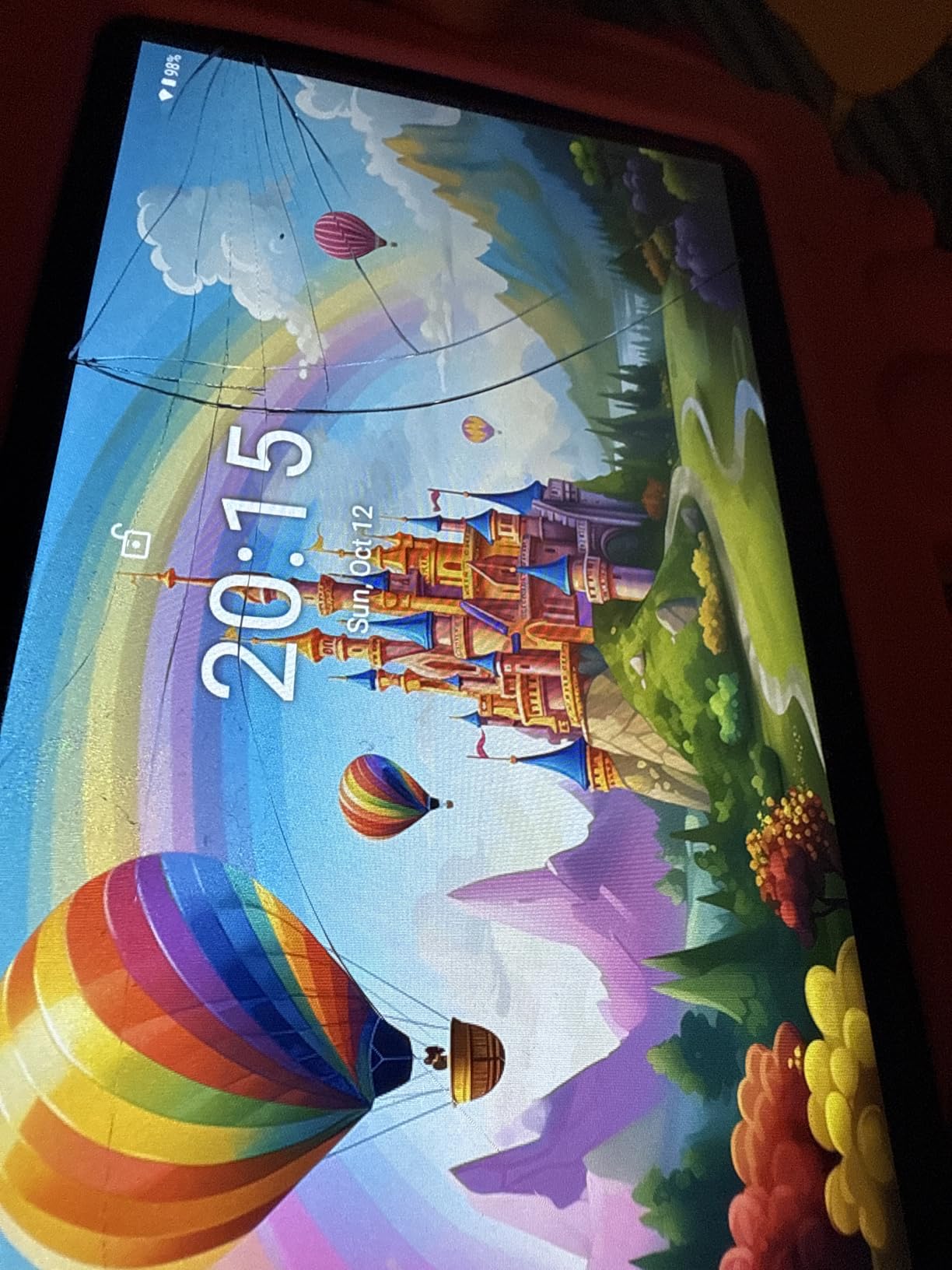 PEICHENG Kids Tablet 7 inch Android 12.0 for Toddler, 4GB RAM 32GB ROM Bluetooth IPS Screen Parental Control Dual Camera Shockproof Case for Educational Games (Orange) customer photo 2