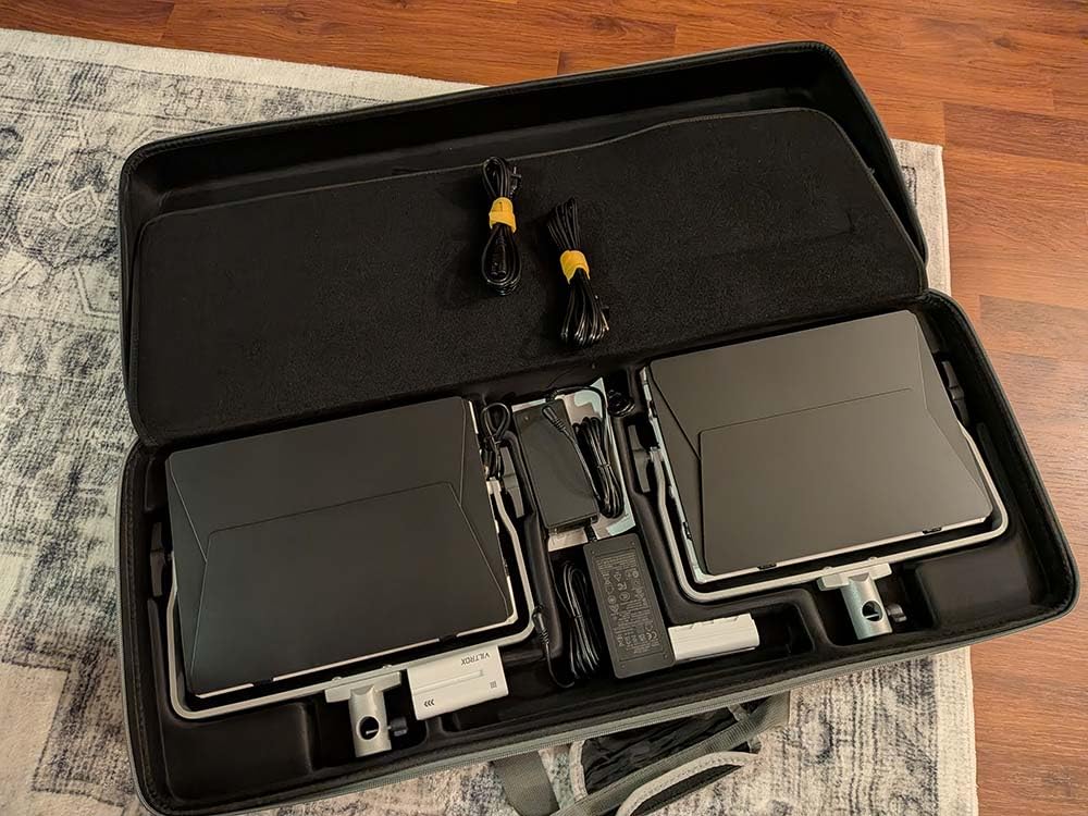 Godox LP600Bi 60W Bi-Color LED Light Panel 2-Light Kit, 2-Pack with Light Stand, Carrying Case, Battery Power, 2800-6500K, 9020lux@0.5m, APP Control for YouTube Video Recording, Live Streaming customer photo 2