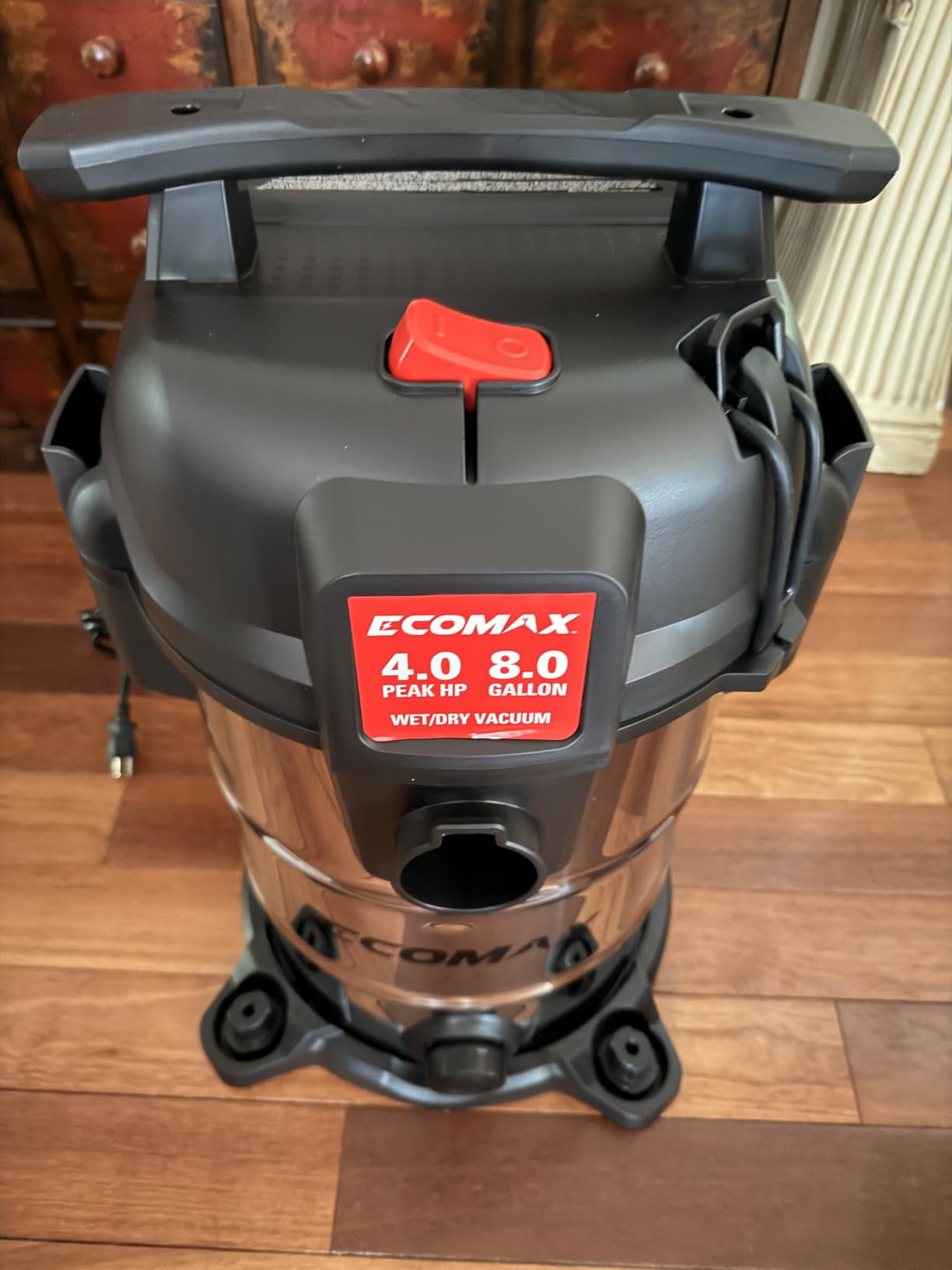 ECOMAX 8 Gallon Ultra Quiet Stainless Steel Shop Vacuum Wet and Dry customer photo 1