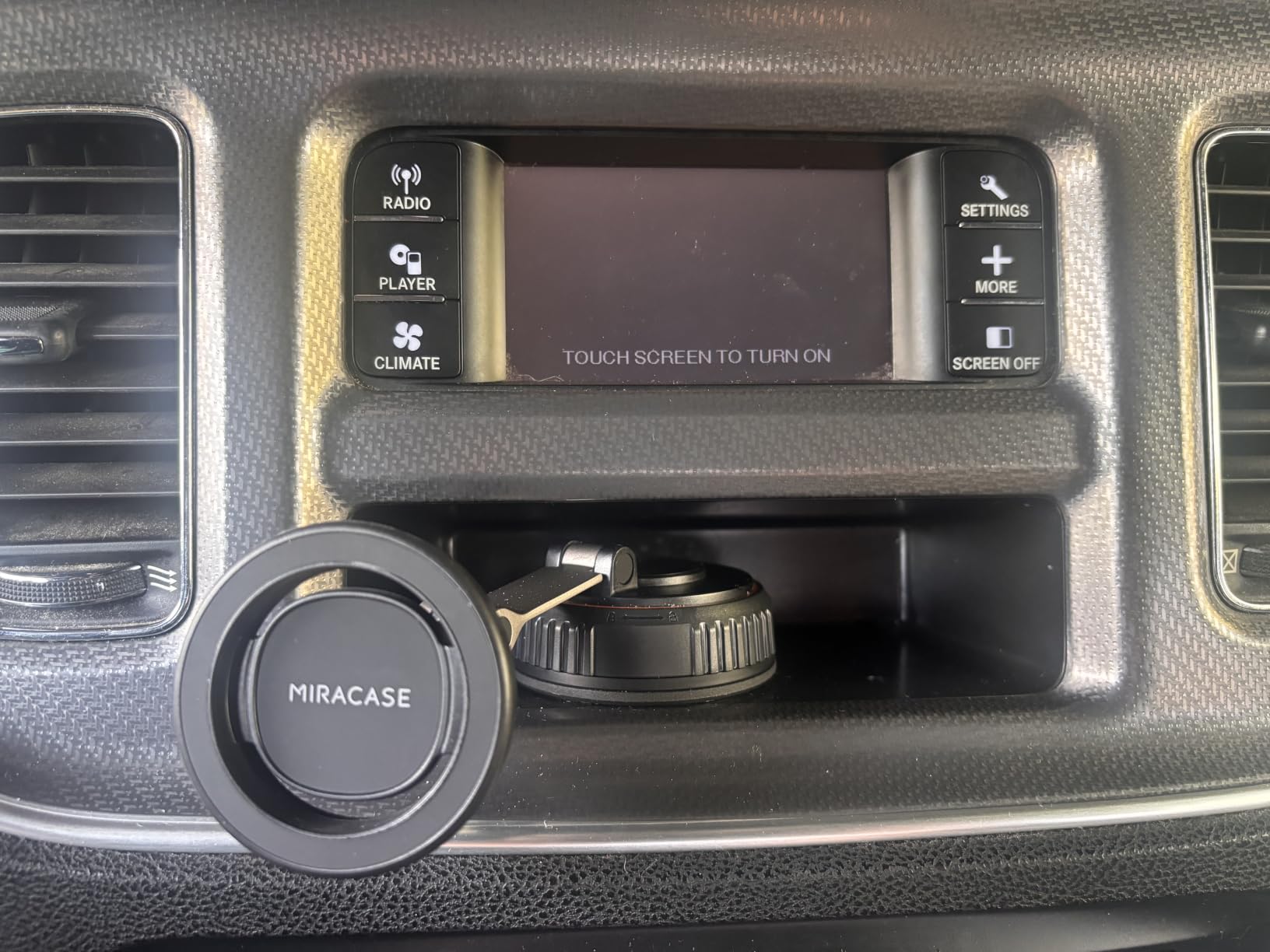 Miracase for MagSafe Car Mount [3600gf Strong Magnet & 89+LBS Suction Base] Vacuum Magnetic Phone Holders for Your Car, 360 Adjustable Dashboard & Windshield Mount with Dash Accents for All Smartphones customer photo 2